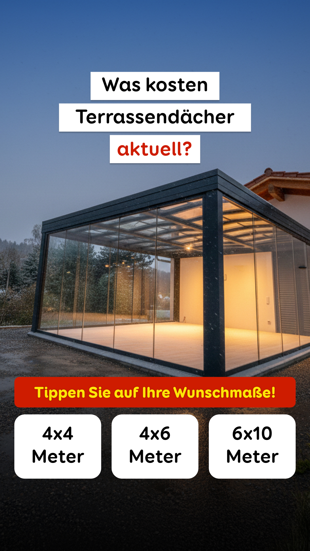 Aroundhome - Terrassenüberdachung Facebook ad from Feb 19, 2026