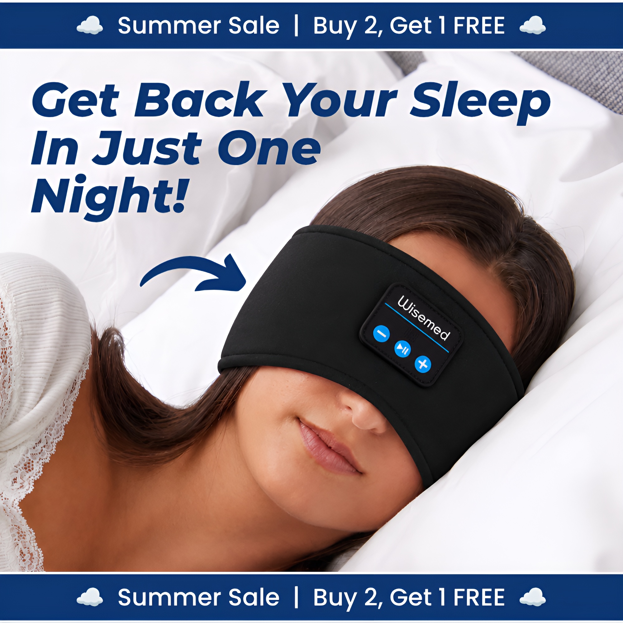 Wisemed Facebook ad: Stop Struggling With Sleepless Nights!