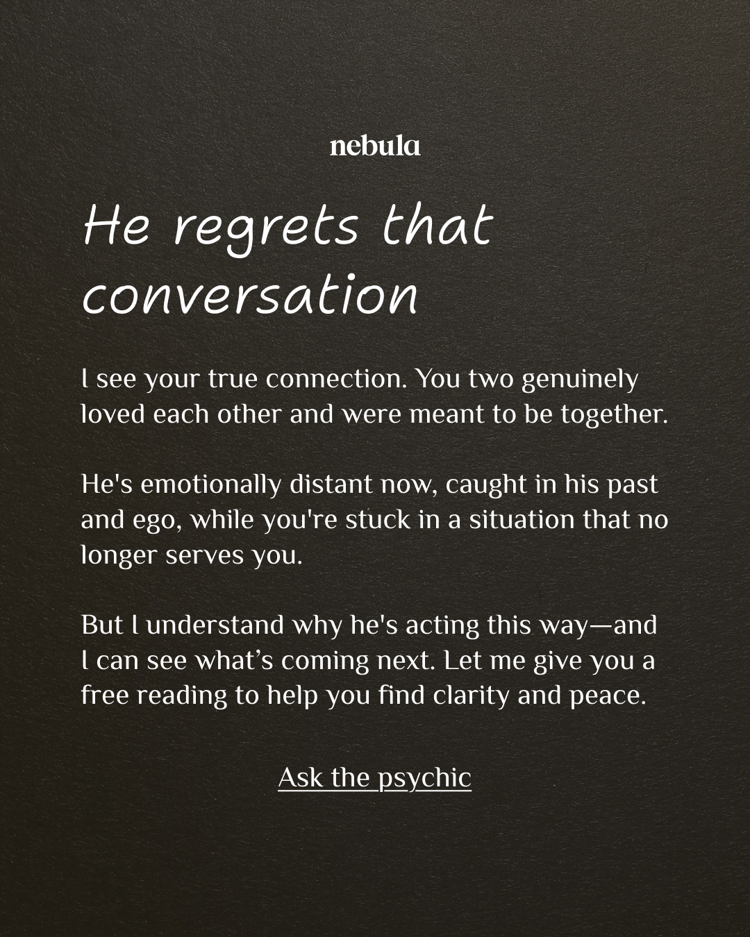Your Relationship Advisor Facebook ad
