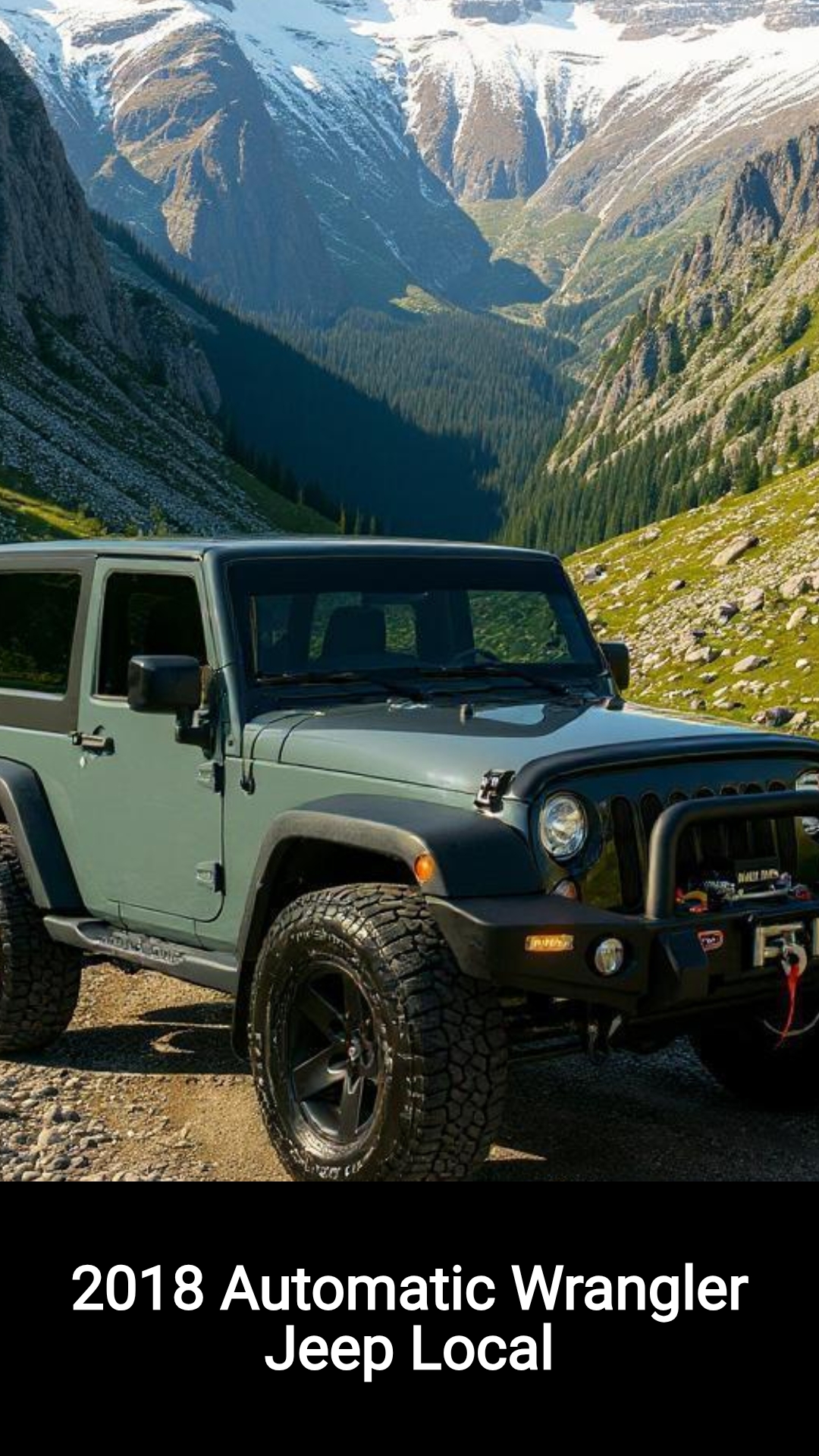 AdvisorBooth Grid Facebook ad: Explore Local Adventures With A 2018 Wrangler Jeep.