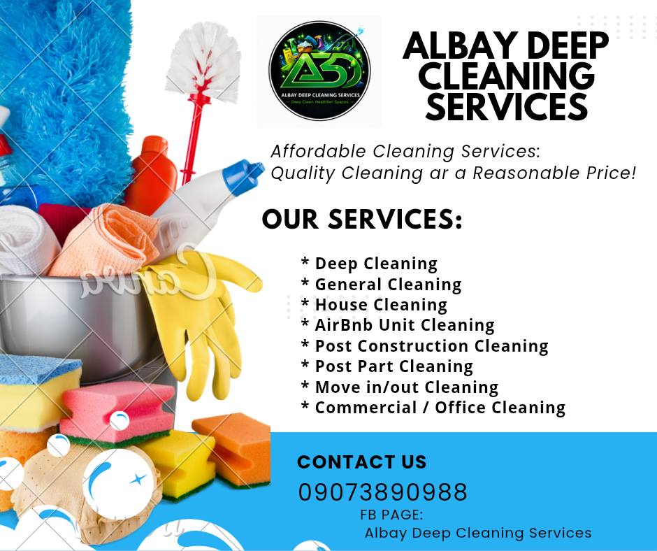 Albay Deep Cleaning Services Facebook ad