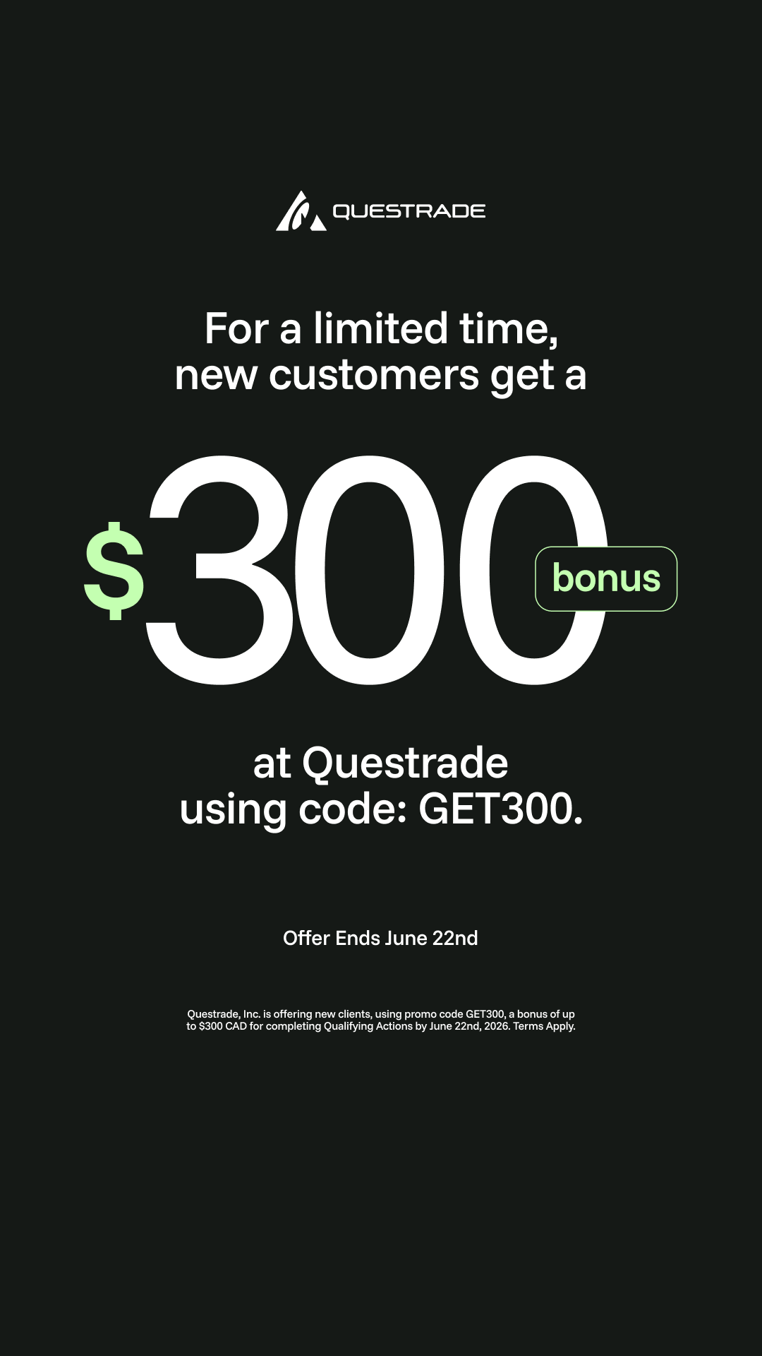 Questrade Facebook ad