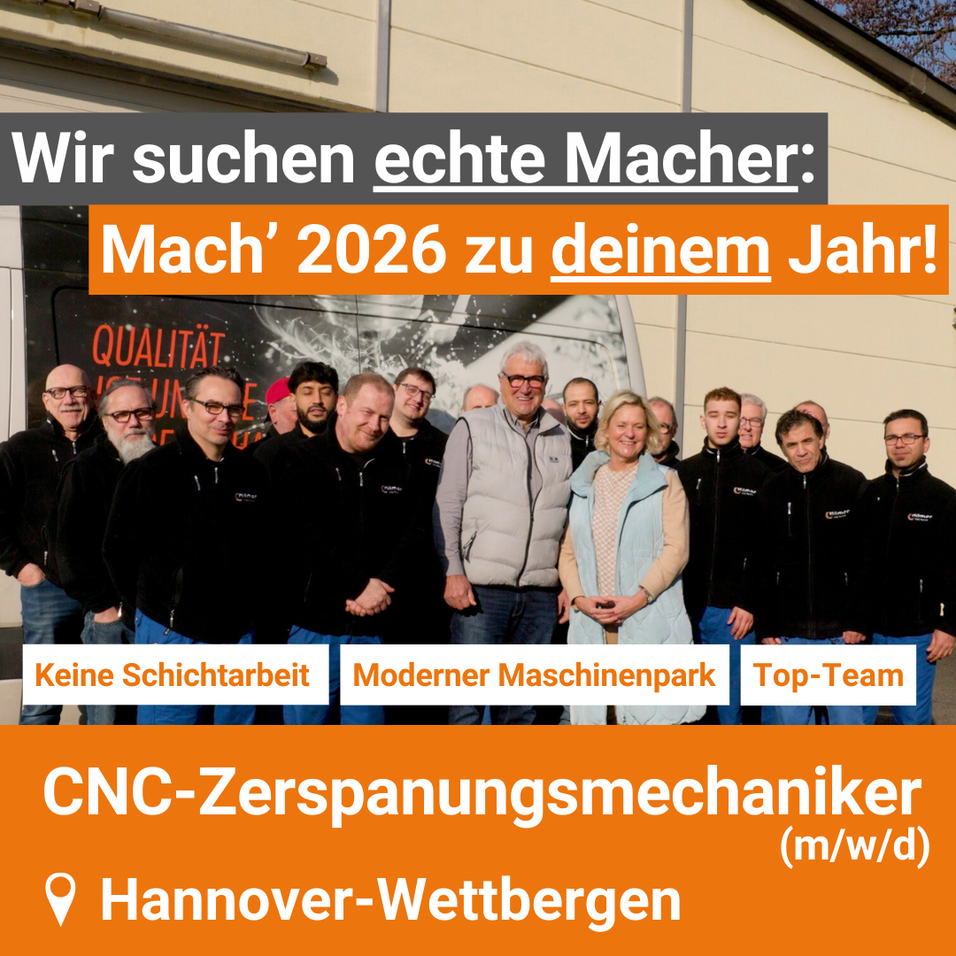 Hilmer GmbH CNC-Technik Facebook ad: CNC-Zerspanungsmechaniker (m/w/d) - Drehen oder Fräsen