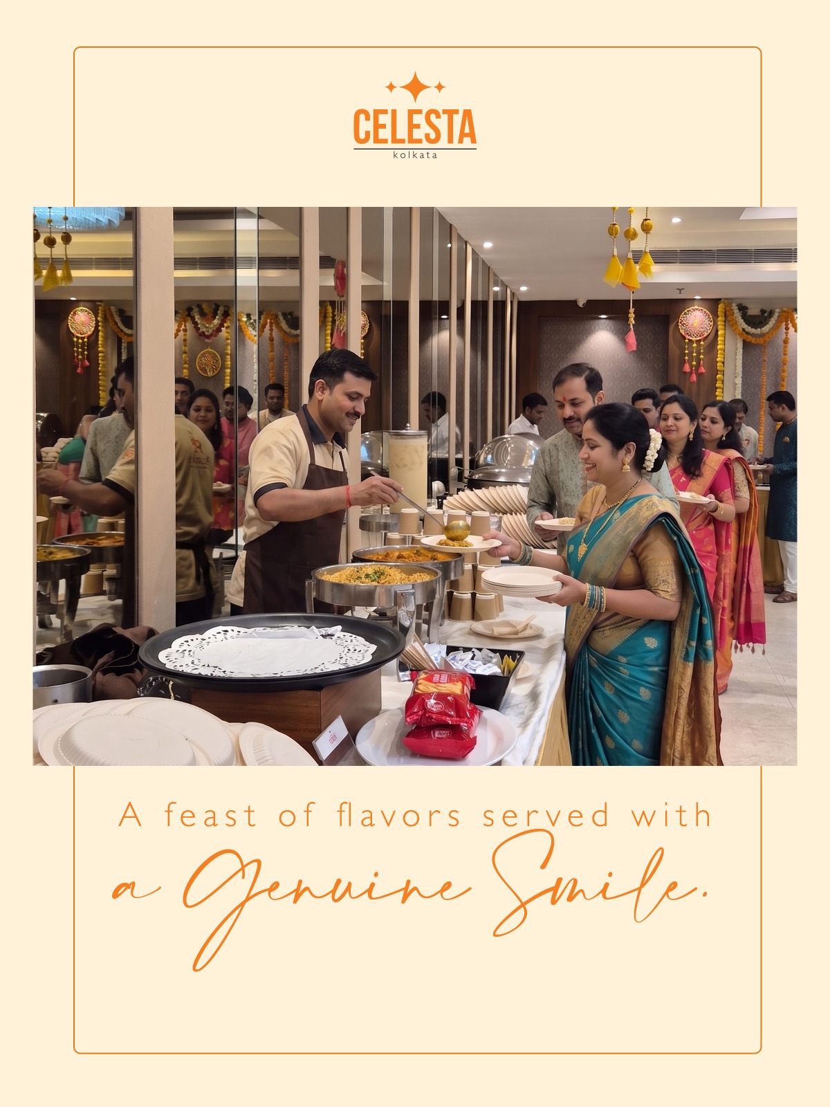 Celesta Facebook ad: Savour Experience, Every Bite