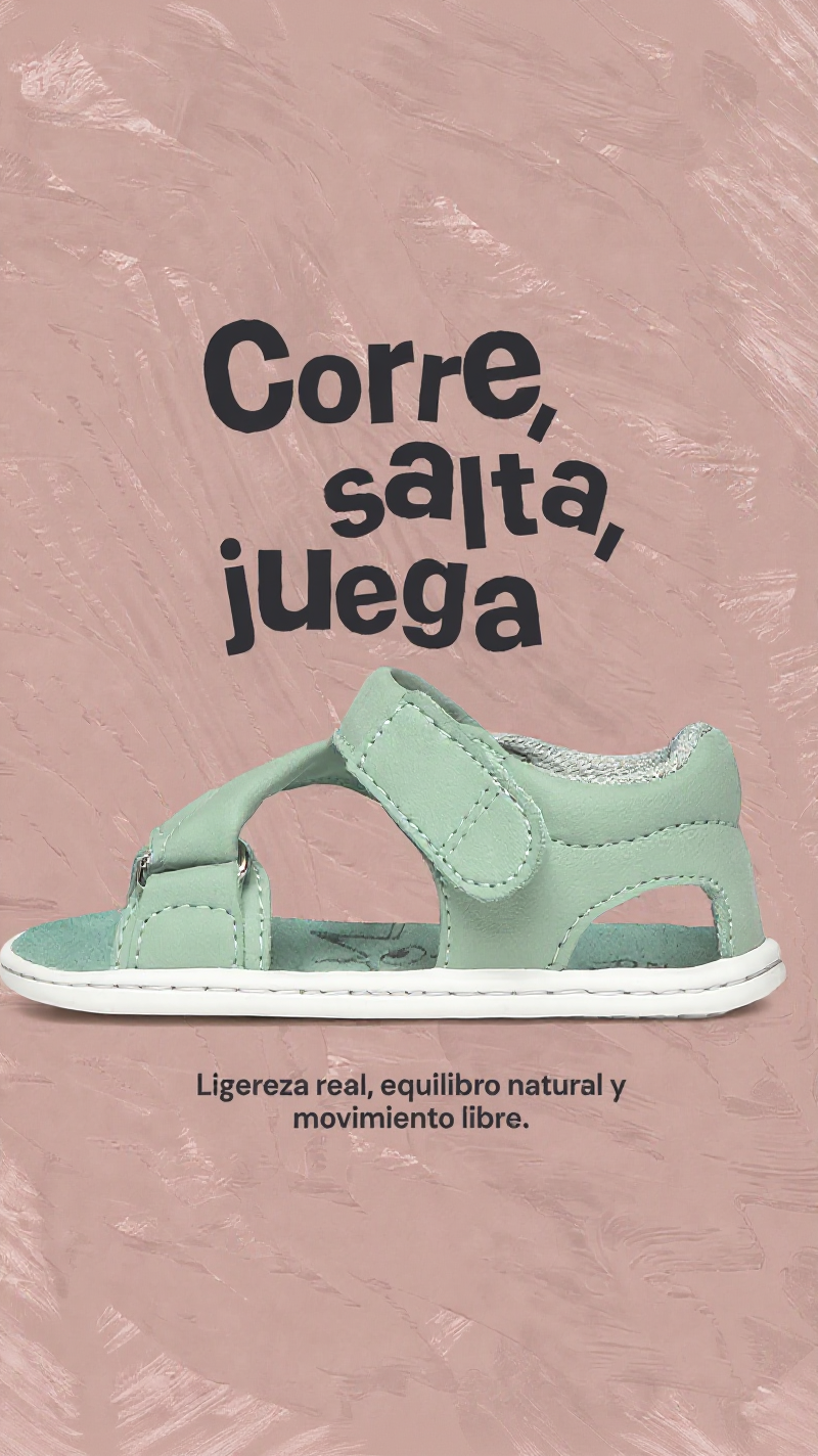 zapato FEROZ Facebook ad: Movimiento natural, sin estorbos