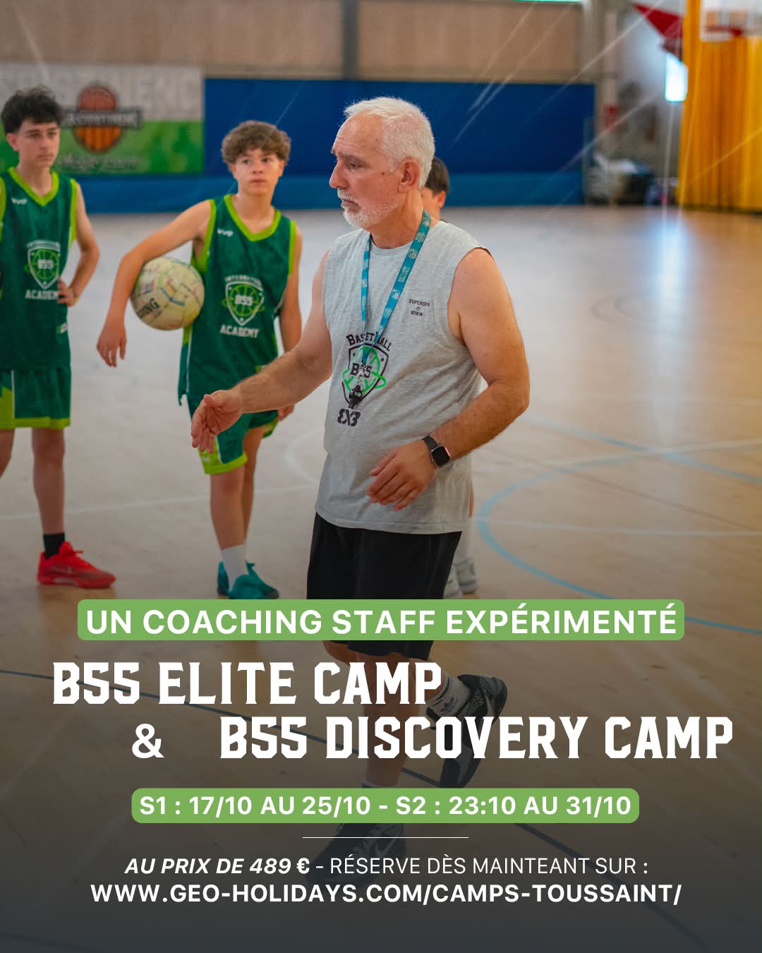 Géoh Basketball55 Camp Facebook ad