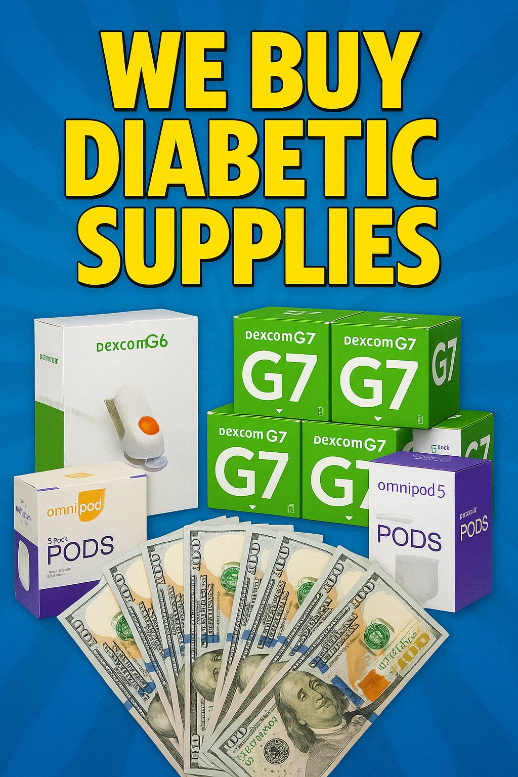 HMH Diabetic Buyback Facebook ad: Sell Your Supplies Today