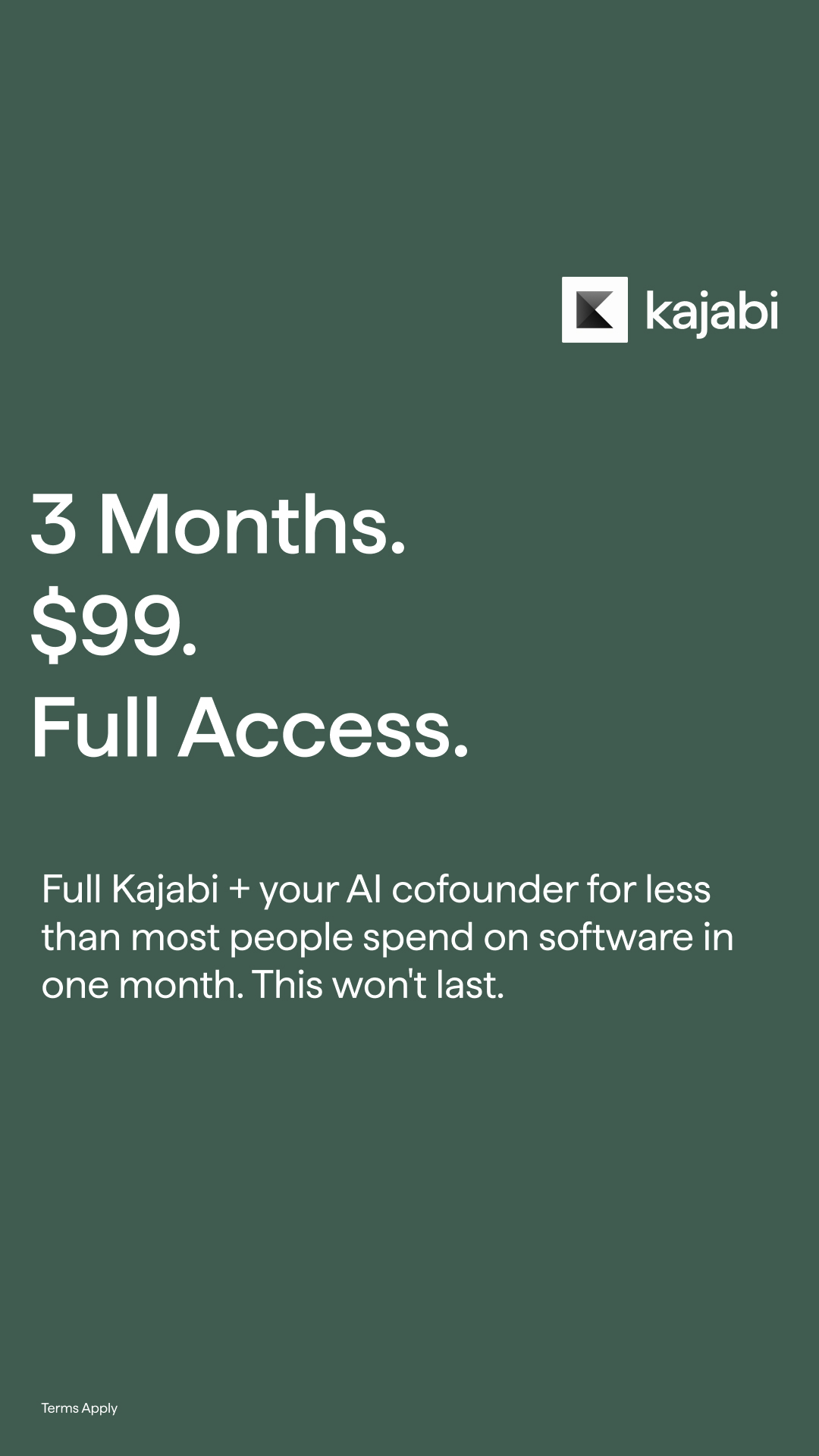Kajabi Facebook ad