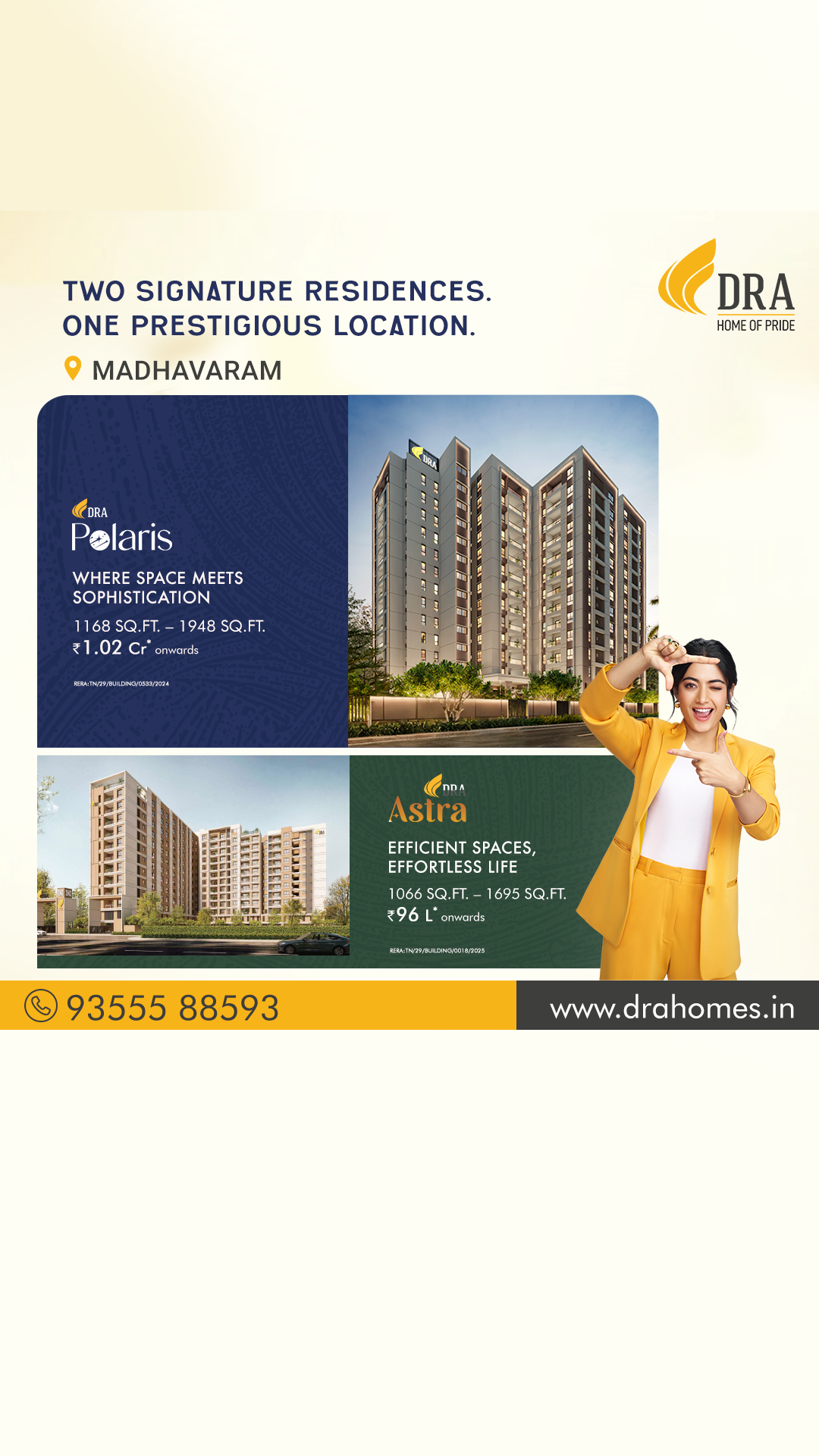 DRA HOMES Facebook ad from Dec 26, 2025