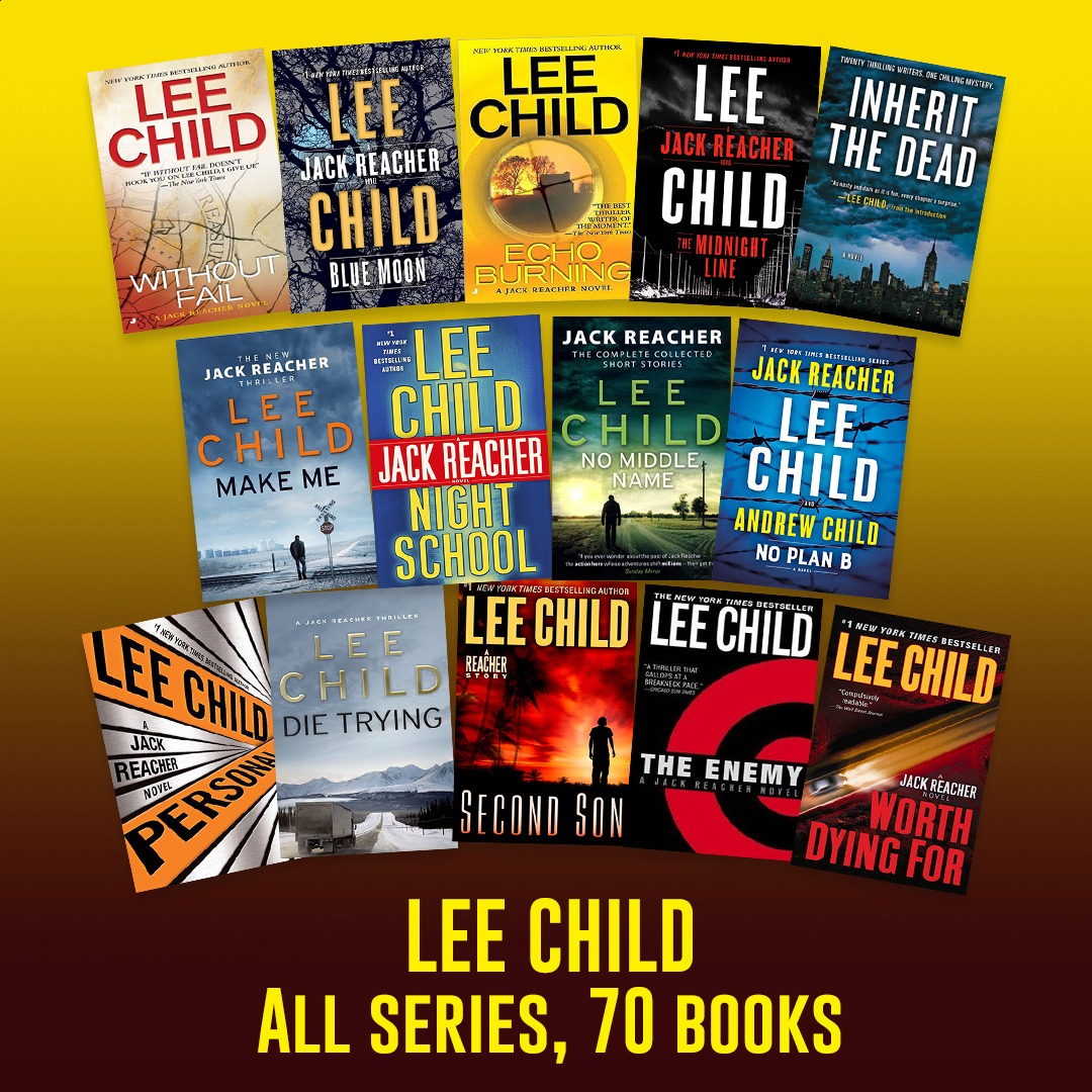Thriller and Horror Books Facebook ad: The Complete Works of Lee Child!