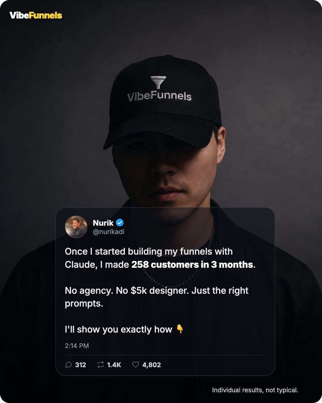 VibeFunnels Facebook ad