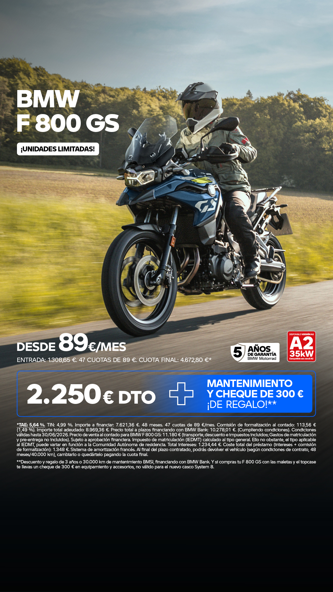 BMW Motorrad España Facebook ad from May 12, 2026