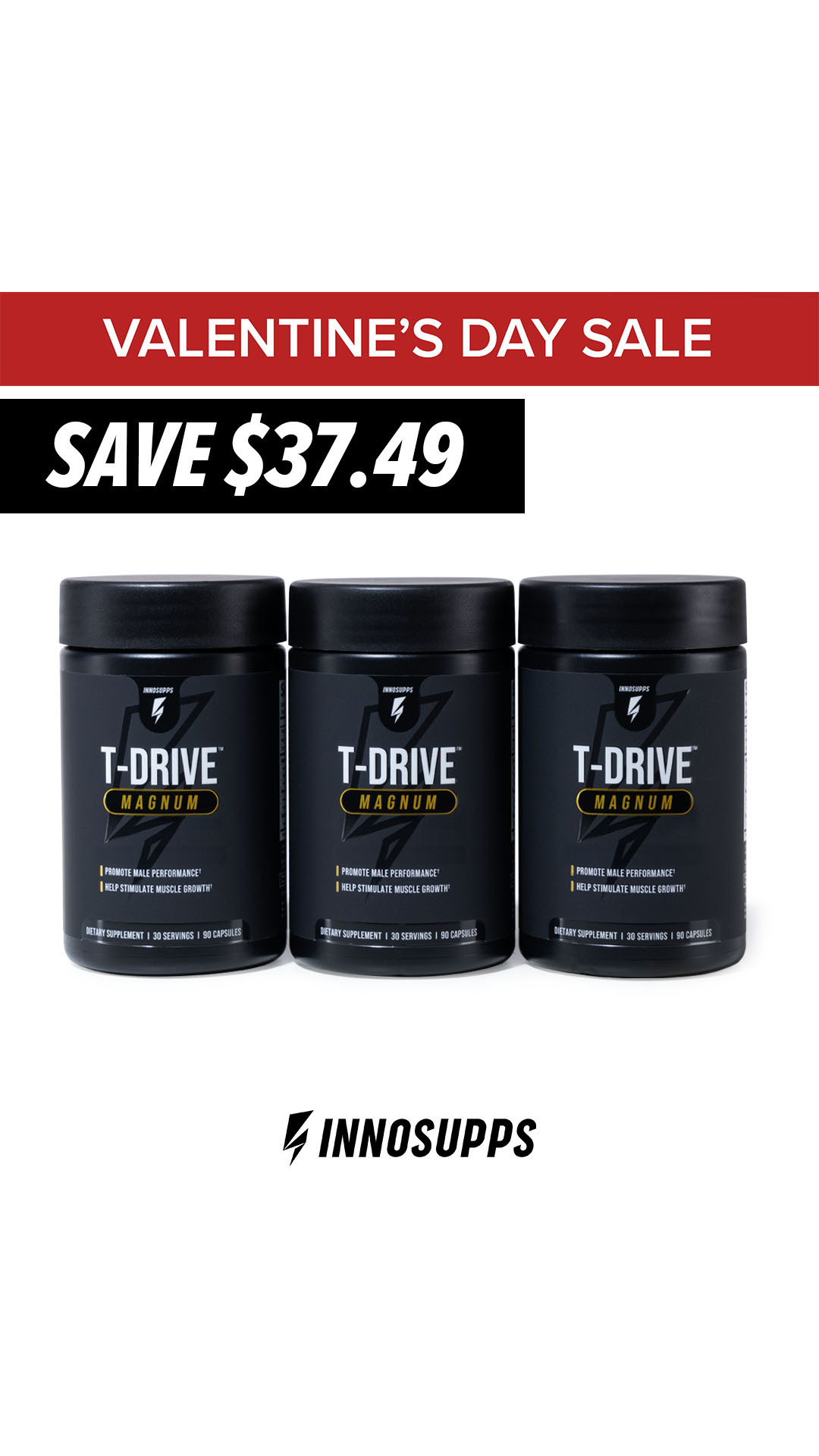 T-Drive Testosterone Booster Facebook ad