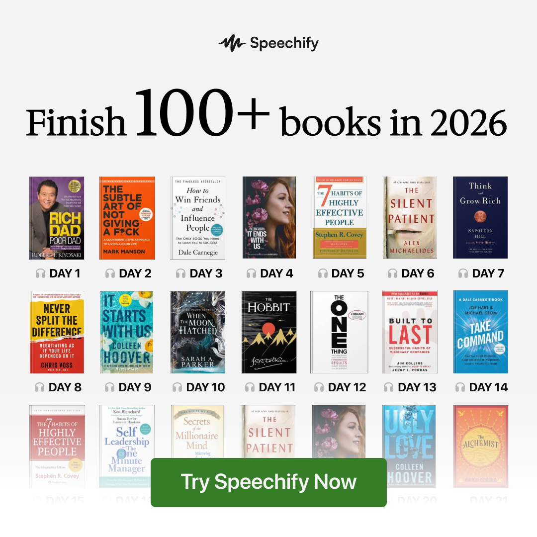 Speechify Facebook ad