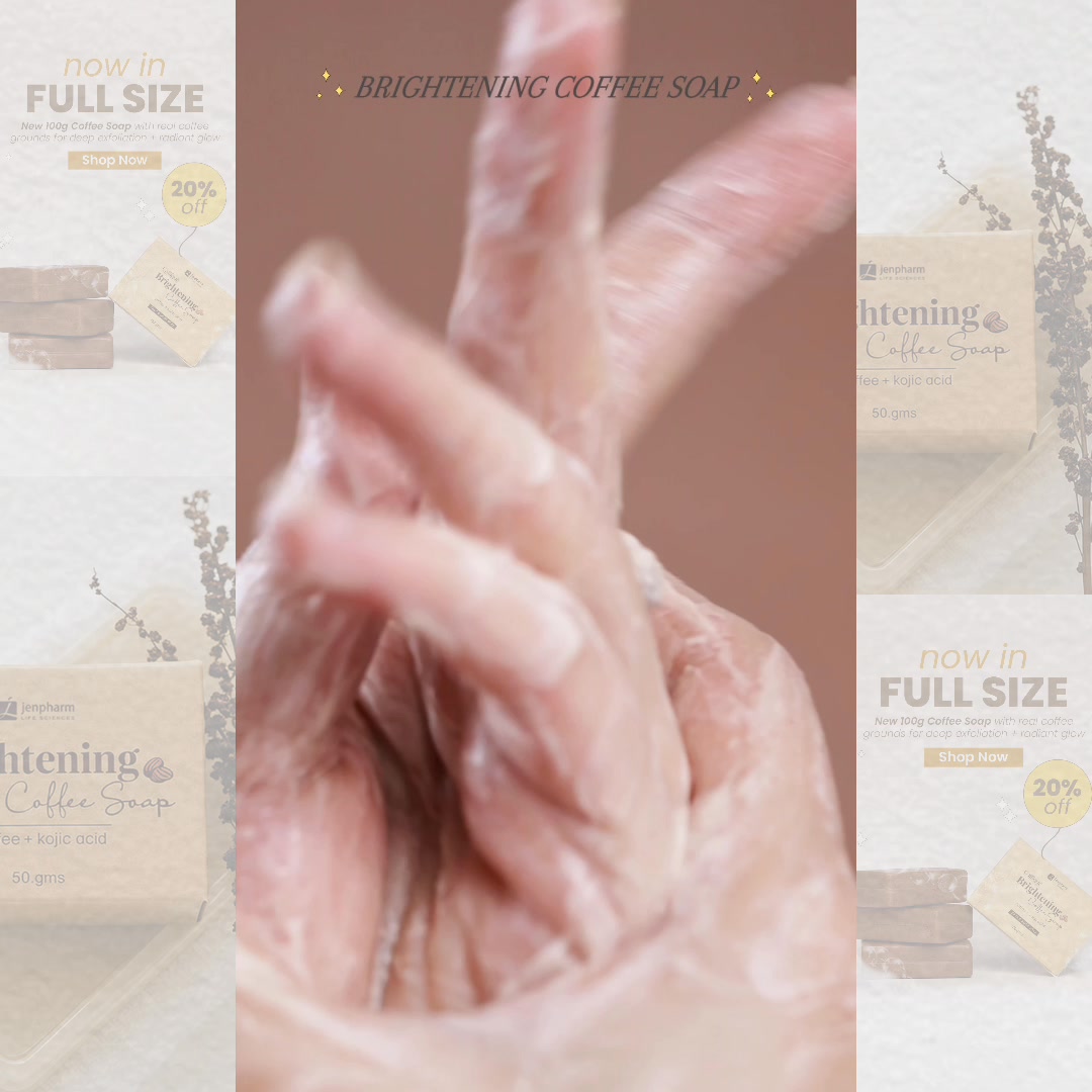 Jenpharm Life Sciences Facebook ad: Coffee Soap Full Launch, 20% OFF