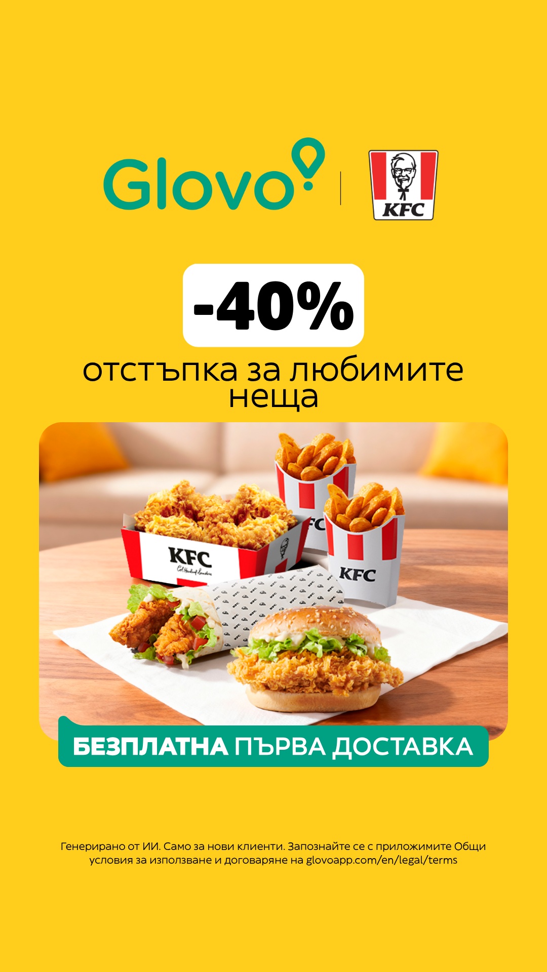 Glovo Facebook ad