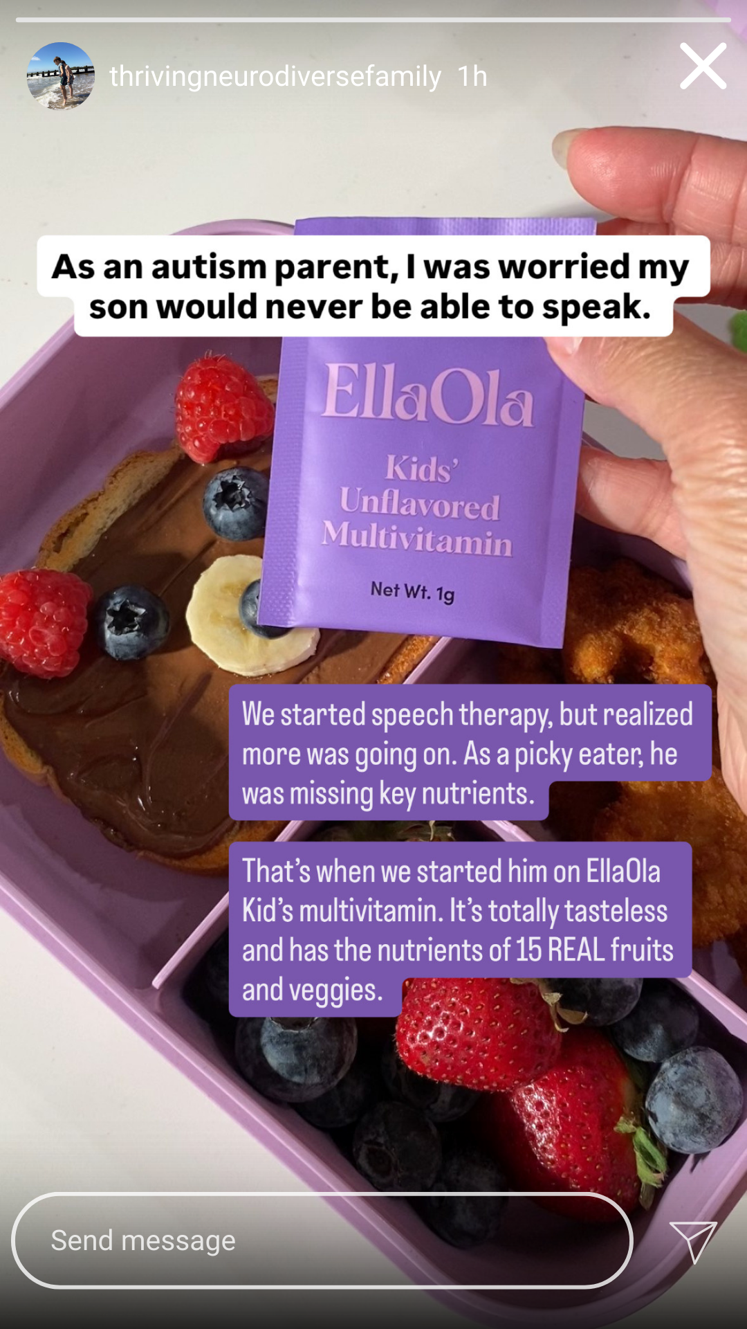 Neurodiverse Nutrition Facebook ad