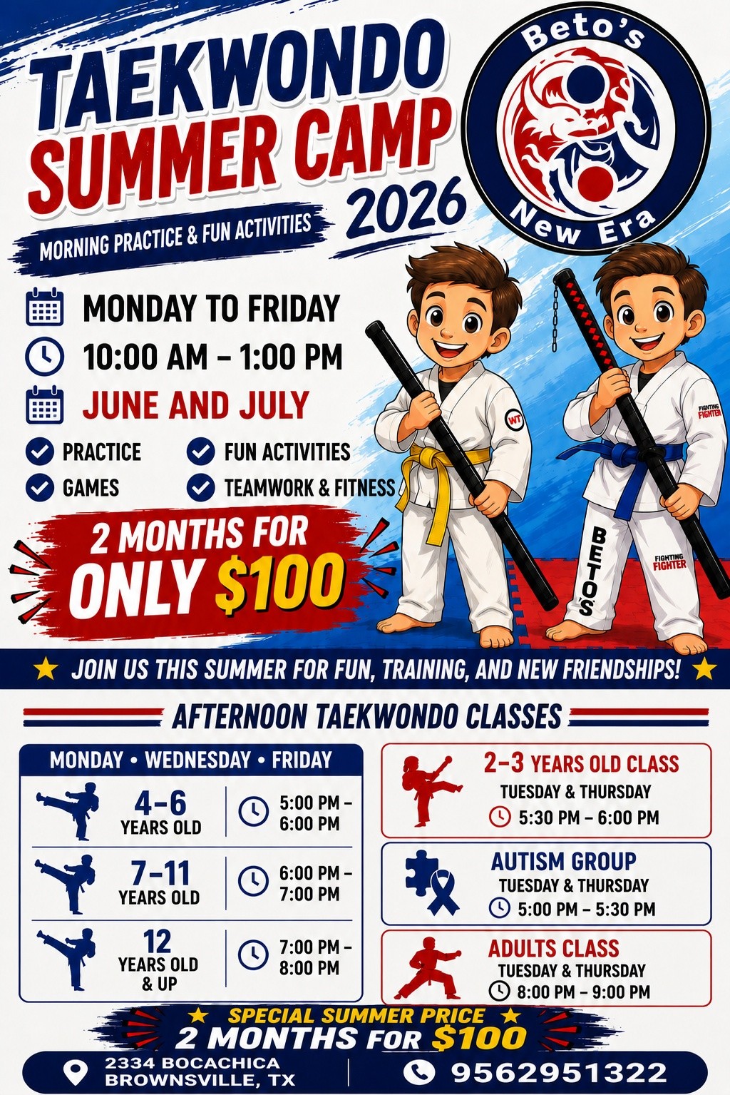 Beto's New Era Tae Kwon Do & Fitness Facebook ad