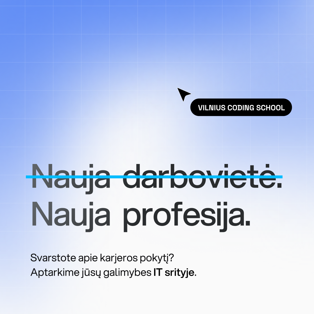 Vilnius Coding School Facebook ad
