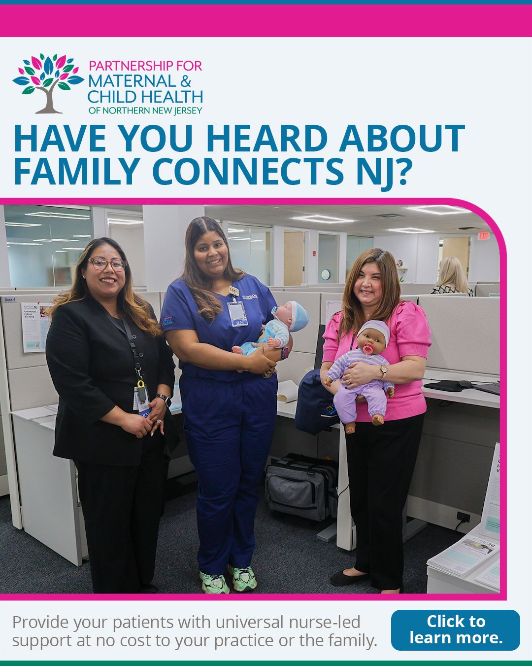 Partnership for Maternal and Child Health of Northern NJ Facebook ad
