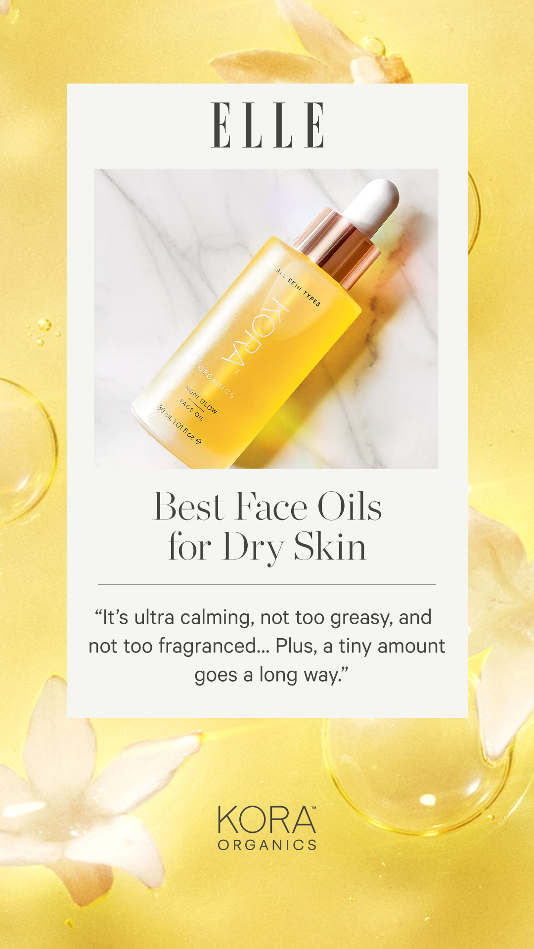 KORA Organics Facebook ad