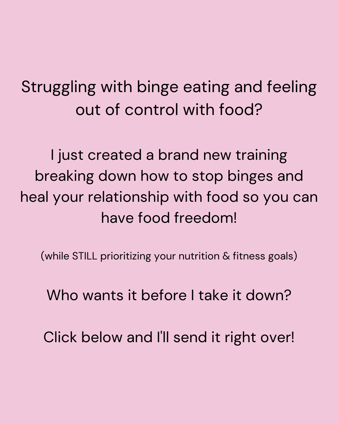 Sloane Elizabeth Facebook ad: Stop Binge Eating in 16 Weeks