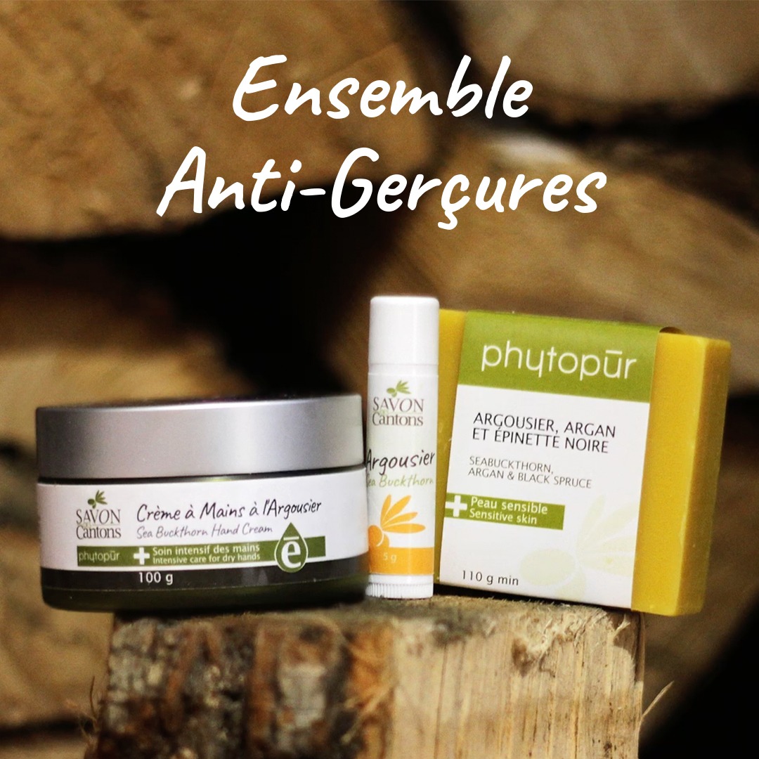 Savon des Cantons / Jardin des Sens Facebook ad: Kit Anti-Gerçures - Fini les mains sèches