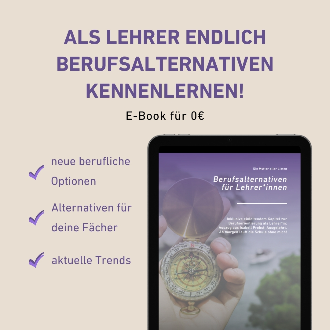 Isabell und Frank Probst - Beruflicher Kurswechsel für Lehrer Facebook ad from Jul 28, 2025