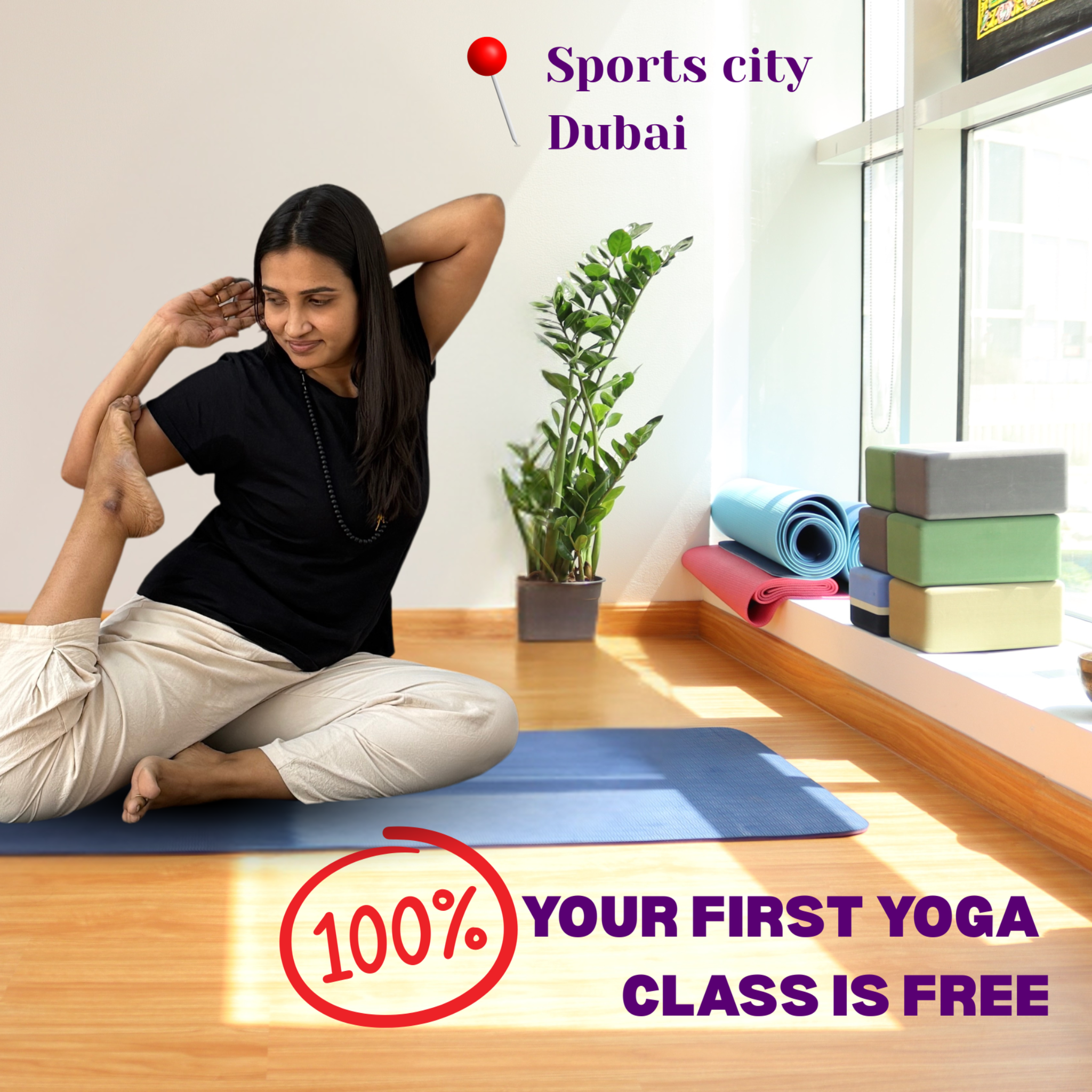 Thousand Petaled Lotus Yoga Center, Dubai Facebook ad