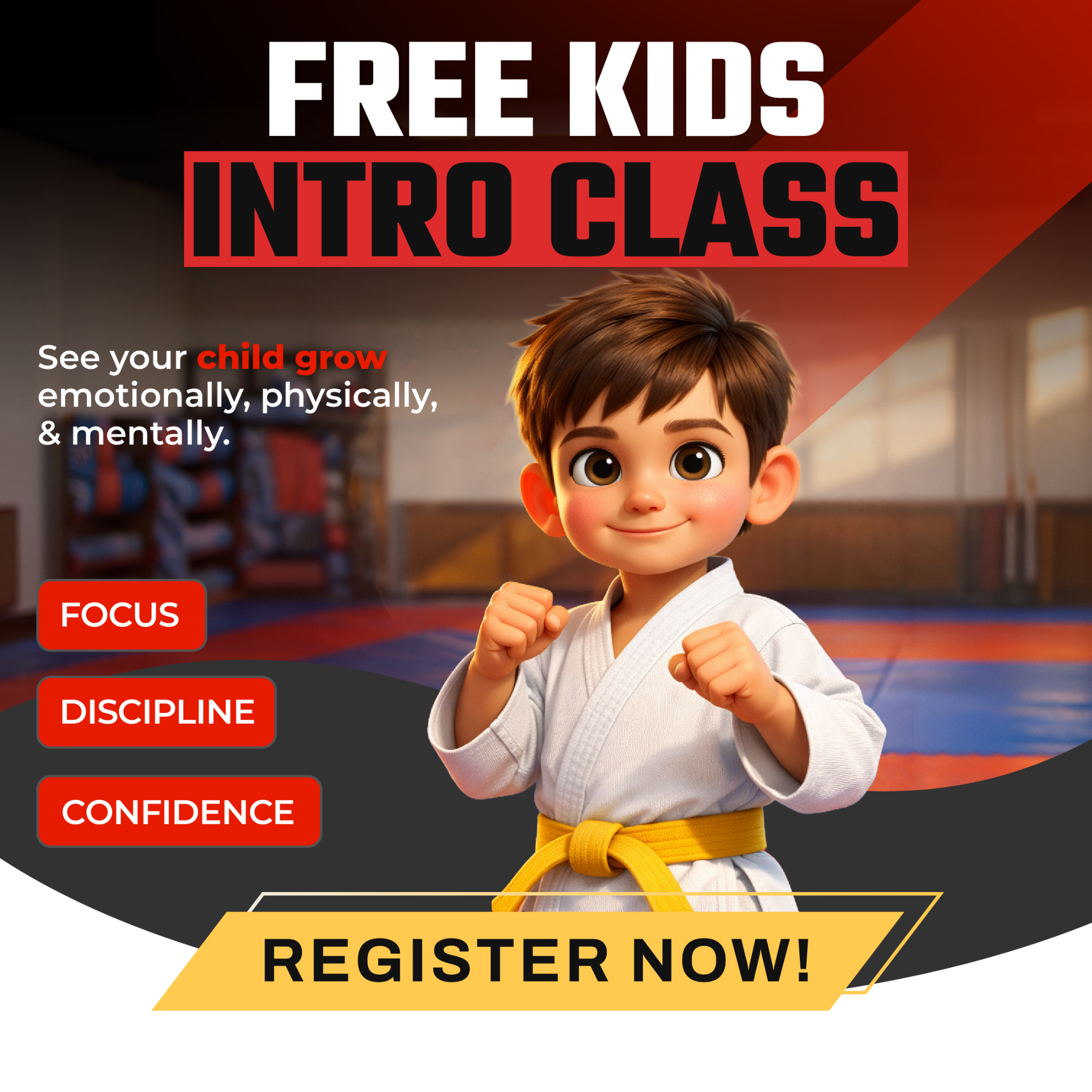 Hotshot Athletic Martial Arts Facebook ad