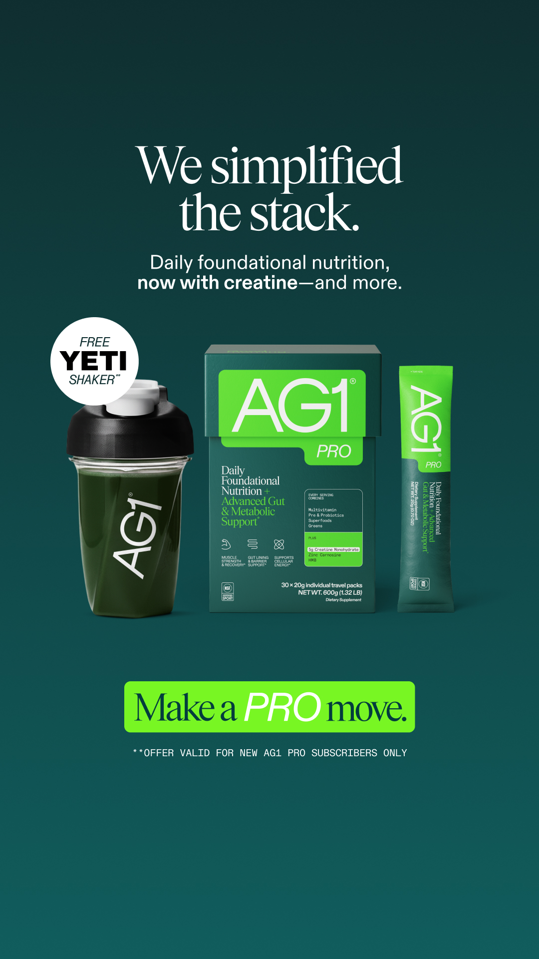 AG1 by Athletic Greens Facebook ad