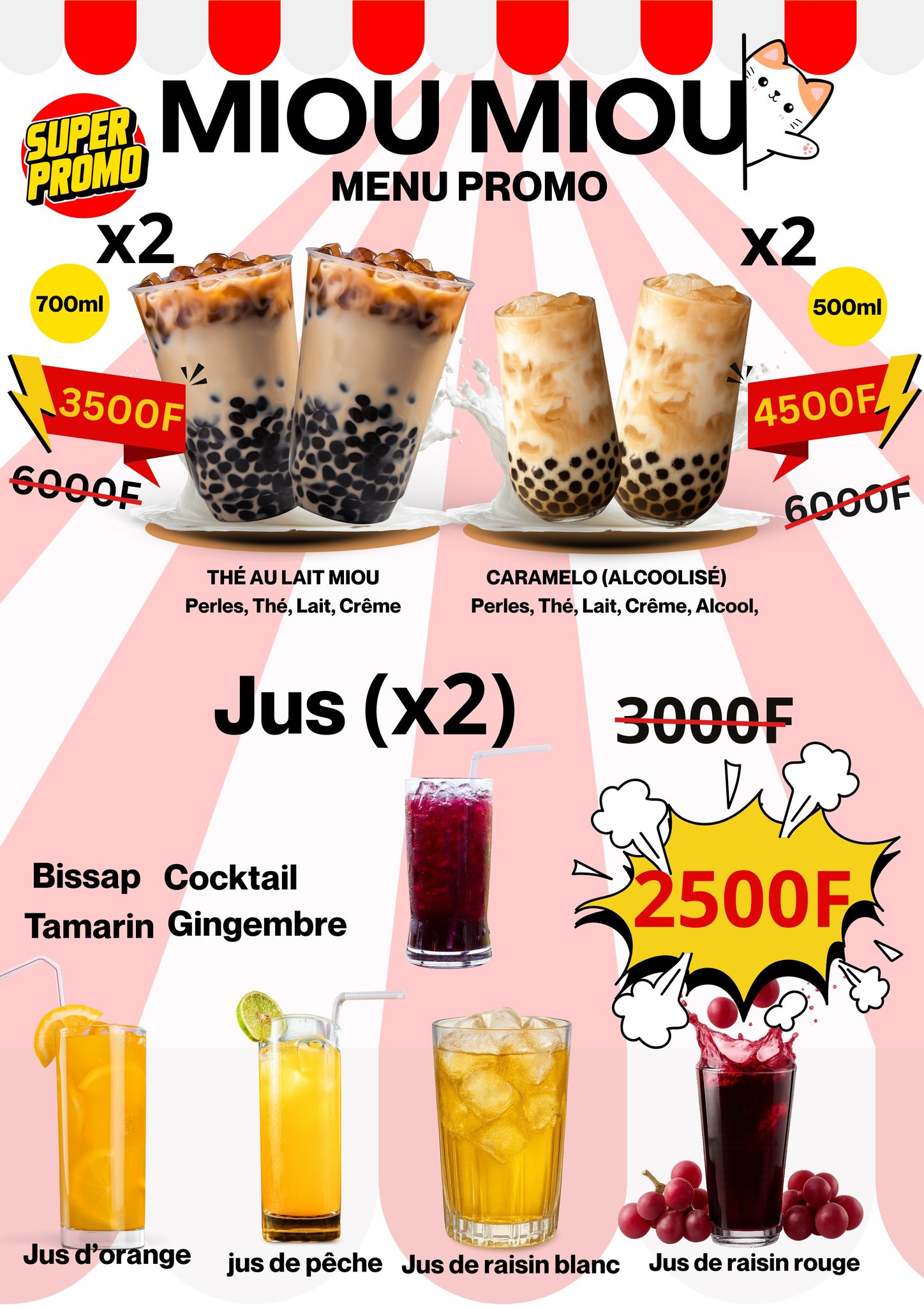 Miou Miou Facebook ad: OUVERTURE EN PROMO A APRTIR DU 30 DEC