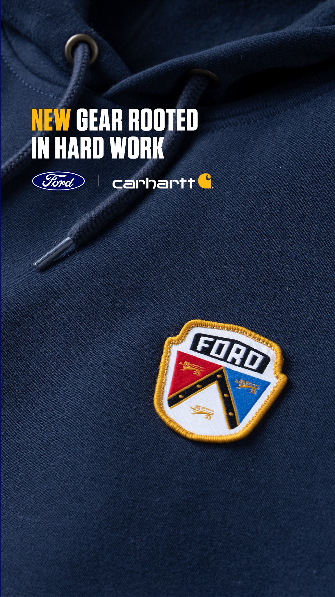 Carhartt Facebook ad: NEW GEAR DRIVEN BY HARD WORK