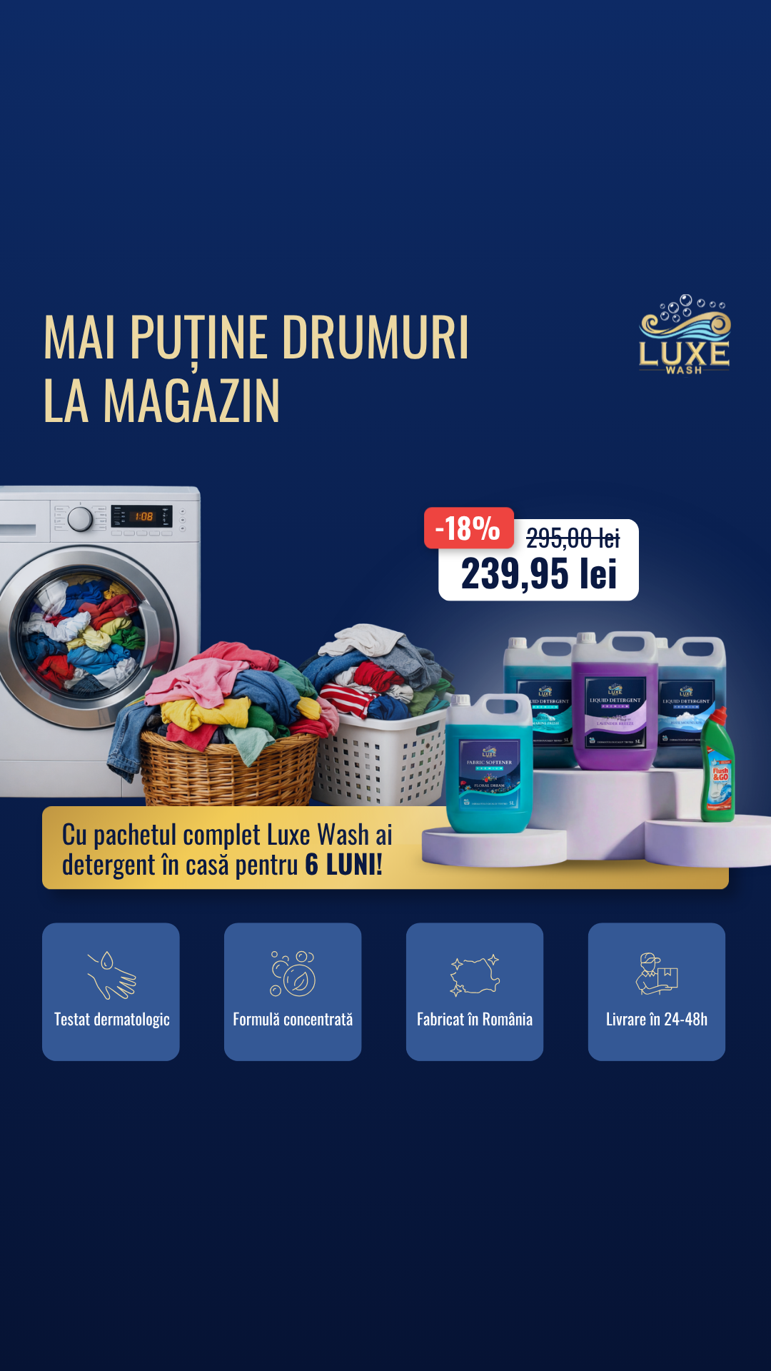 Luxe Wash Facebook ad
