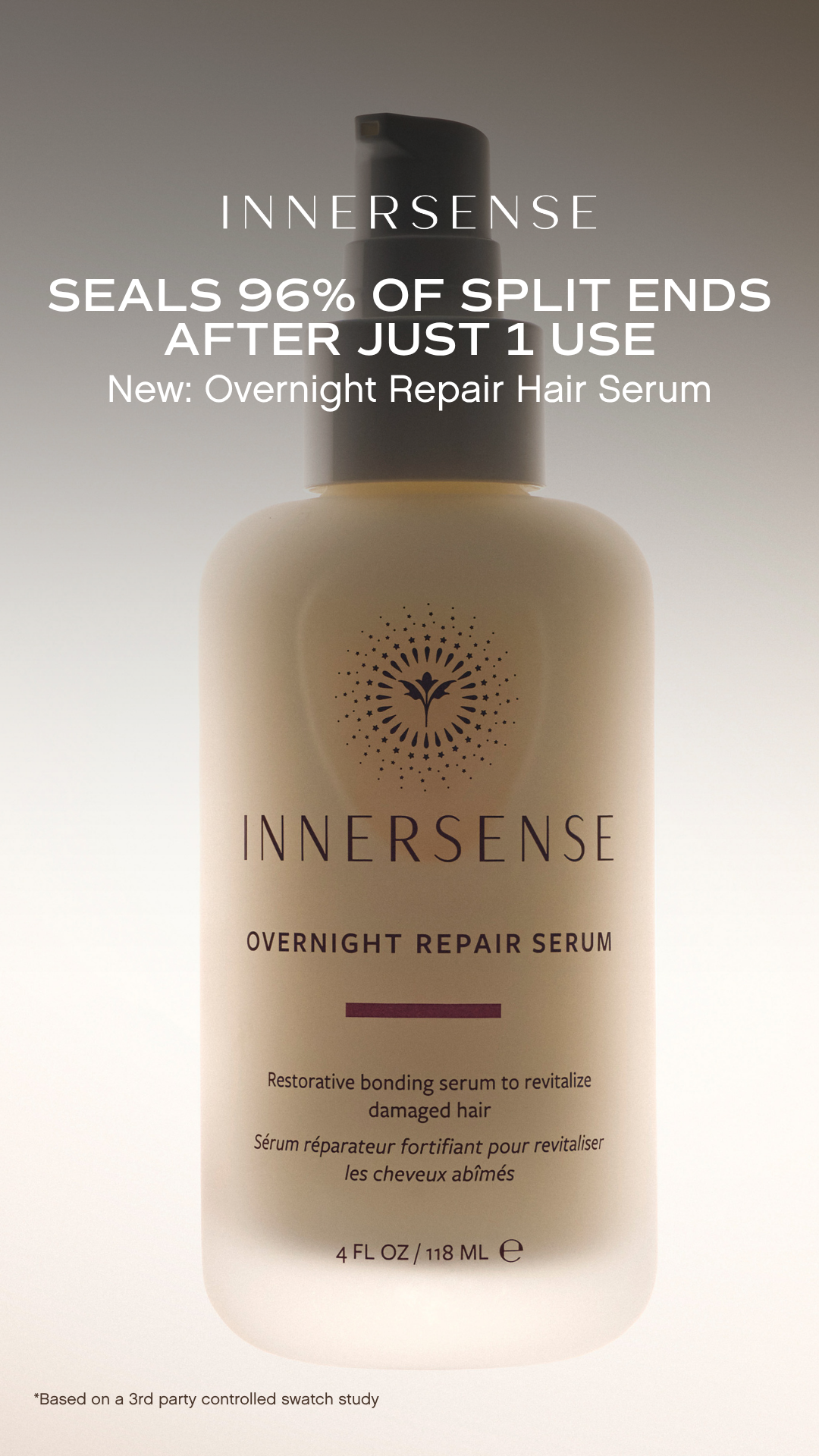 Innersense Organic Beauty Facebook ad: Overnight Repair Serum
