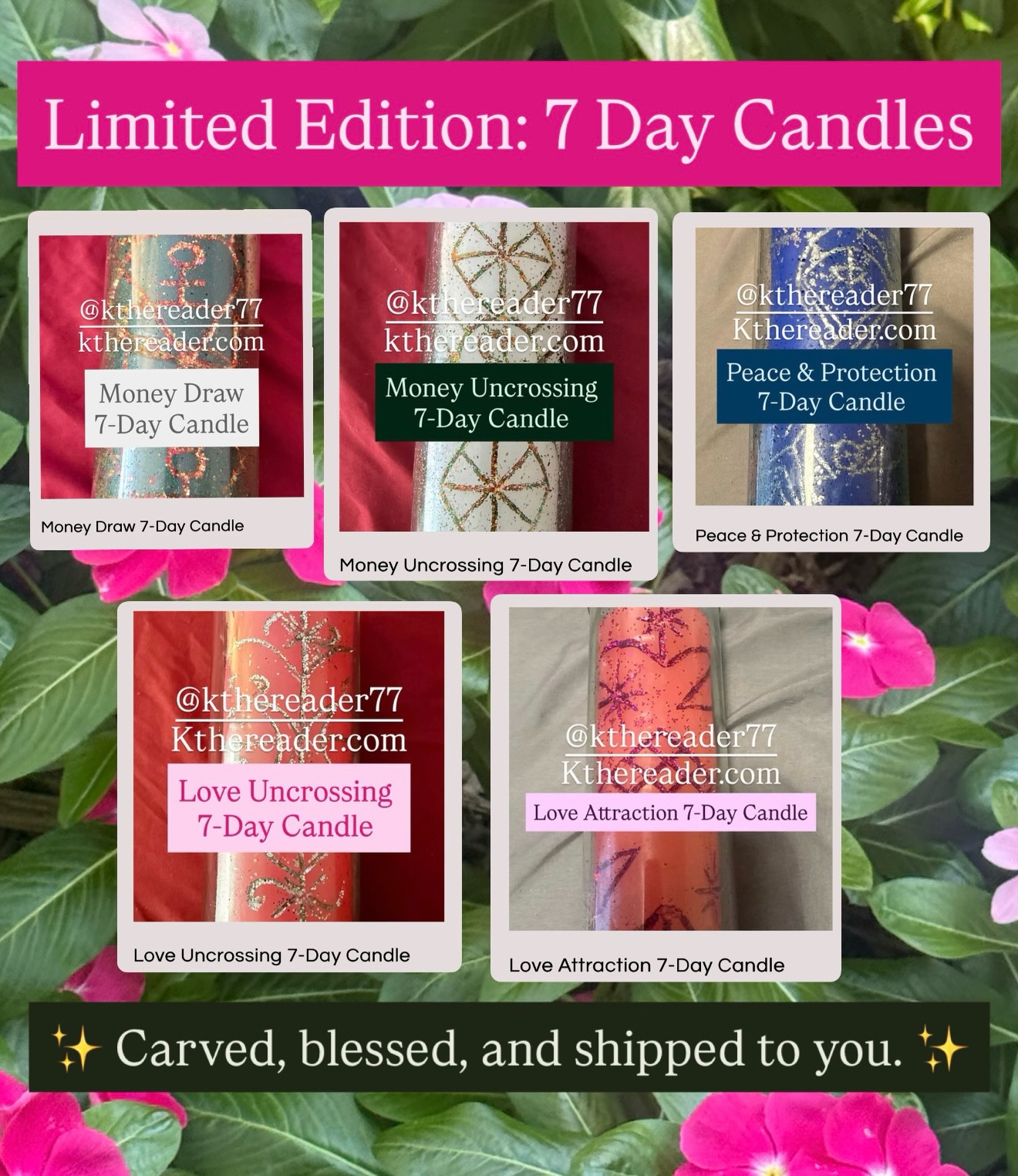 kthereader77 Facebook ad: Experimenting with customized spell candles that you can…