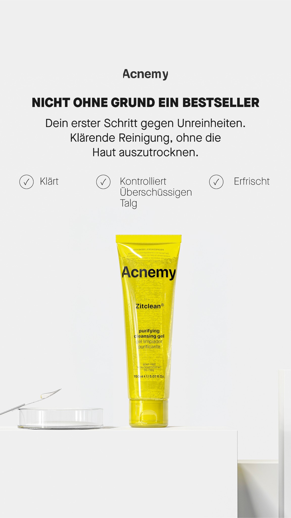 Niche Beauty Lab Facebook ad: Starte mit der richtigen Reinigung.