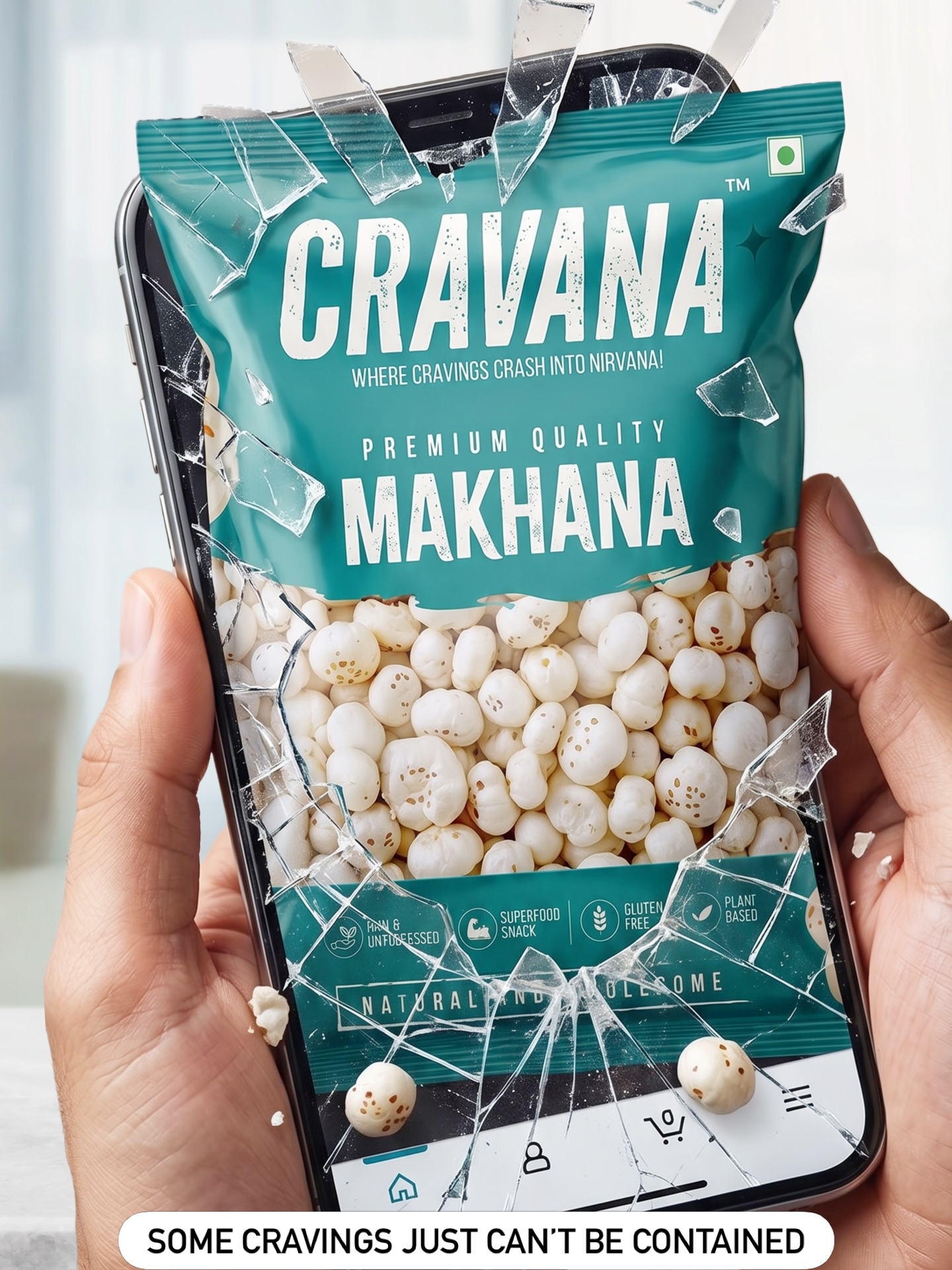 Cravana Facebook ad: CRAVANA’s Premium Quality Raw Makhana is available on…