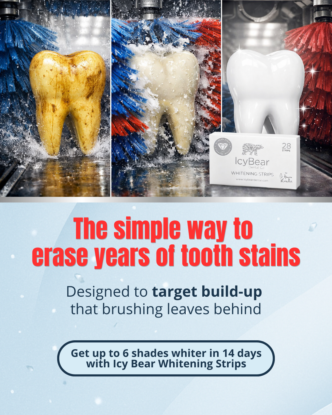 Icy Bear Dental Facebook ad