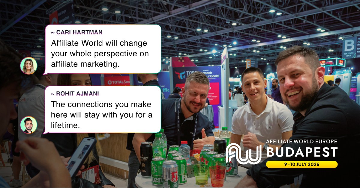 Affiliate World Conferences Facebook ad