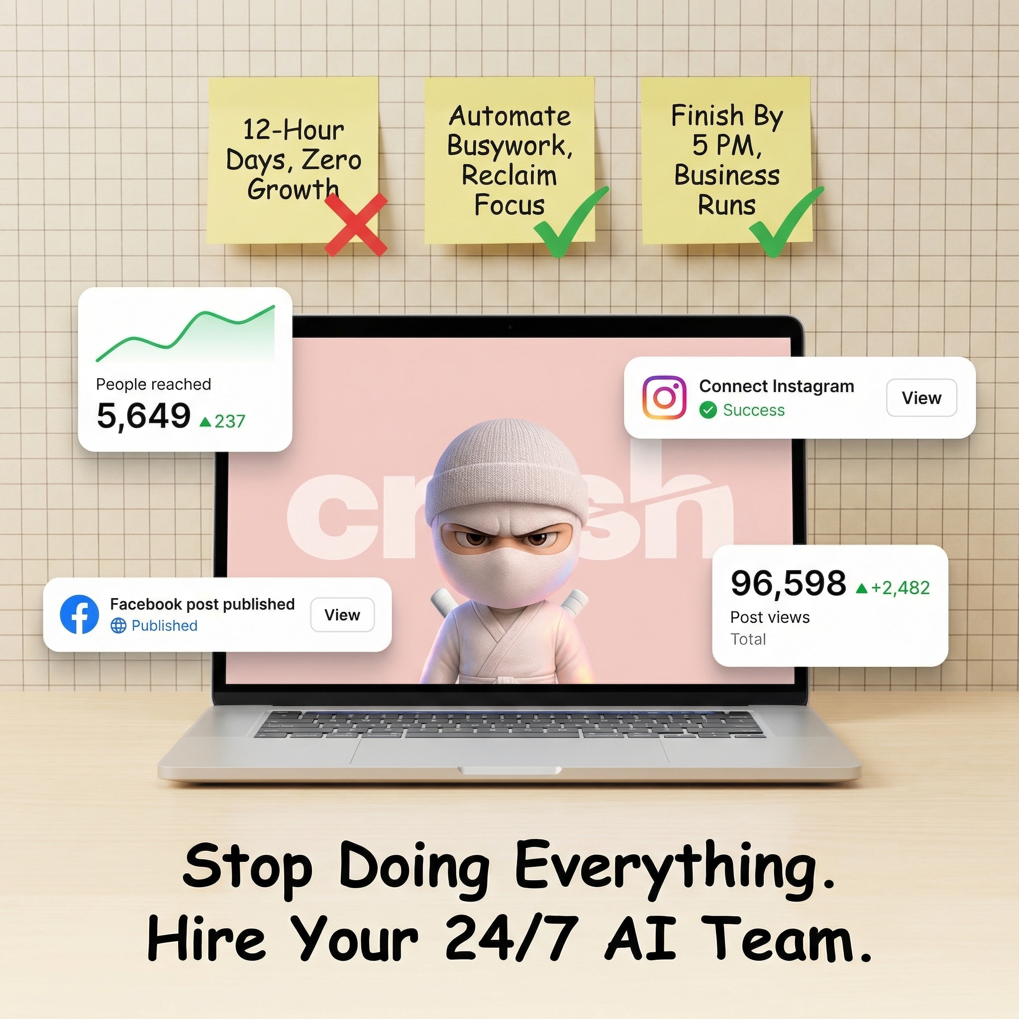 trycrush.ai Facebook ad