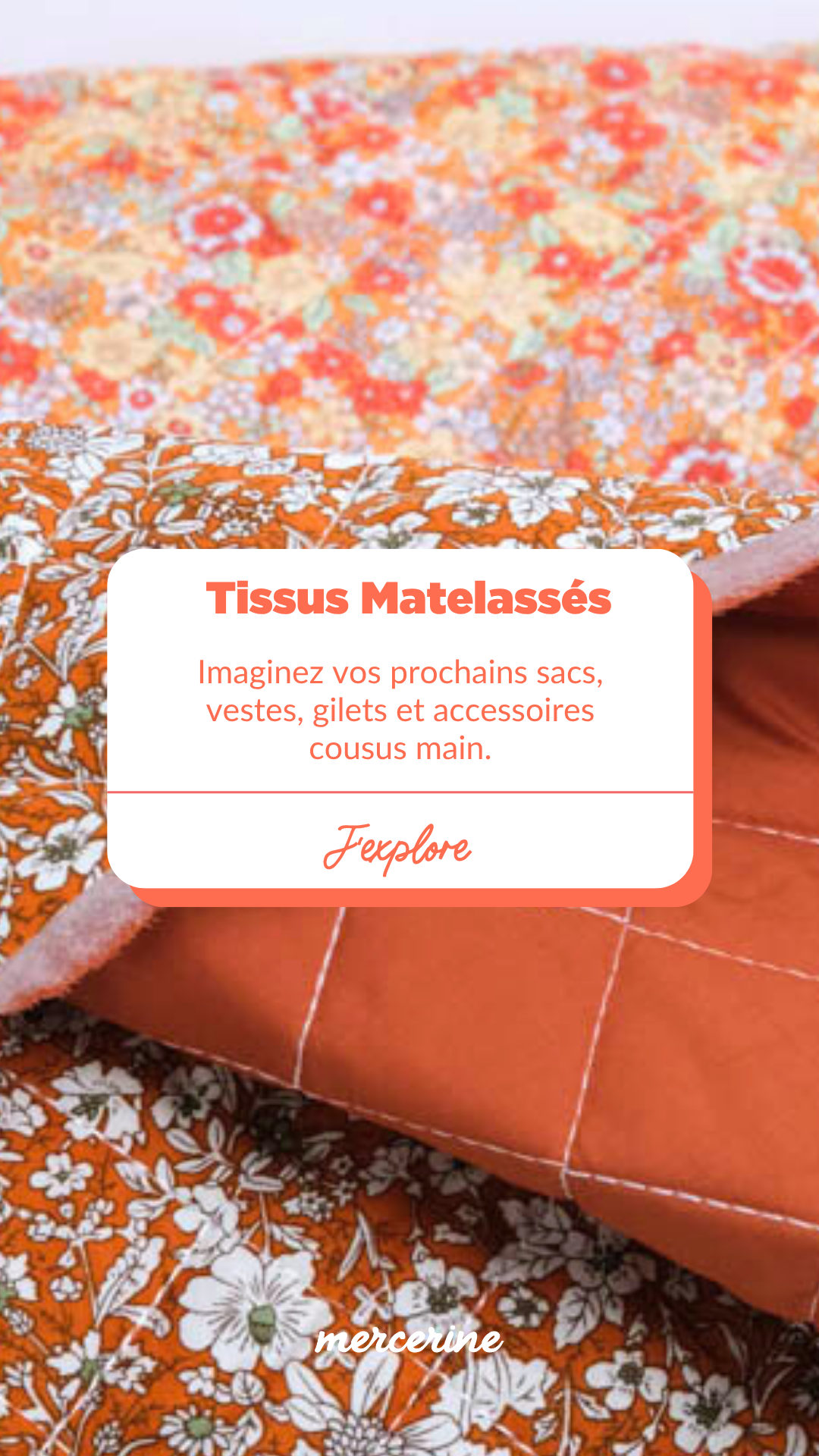 Mercerine Tissus Facebook ad: Tissu Mateassé