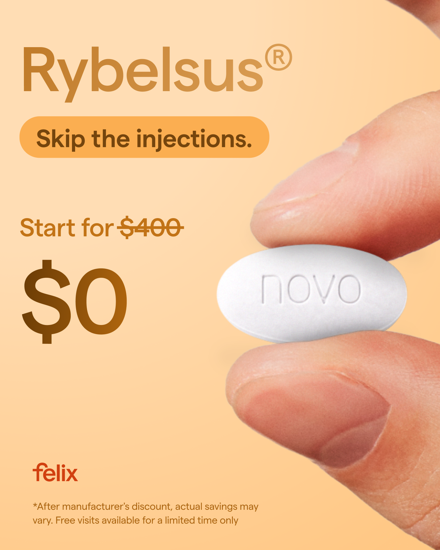 Felix Health Facebook ad