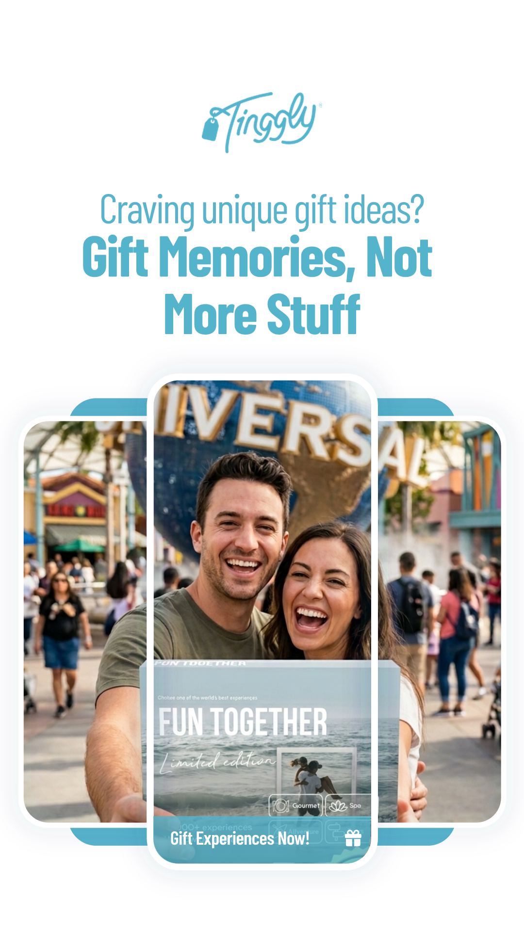 Tinggly - Experience Gifts Facebook ad: Best Wedding Gift