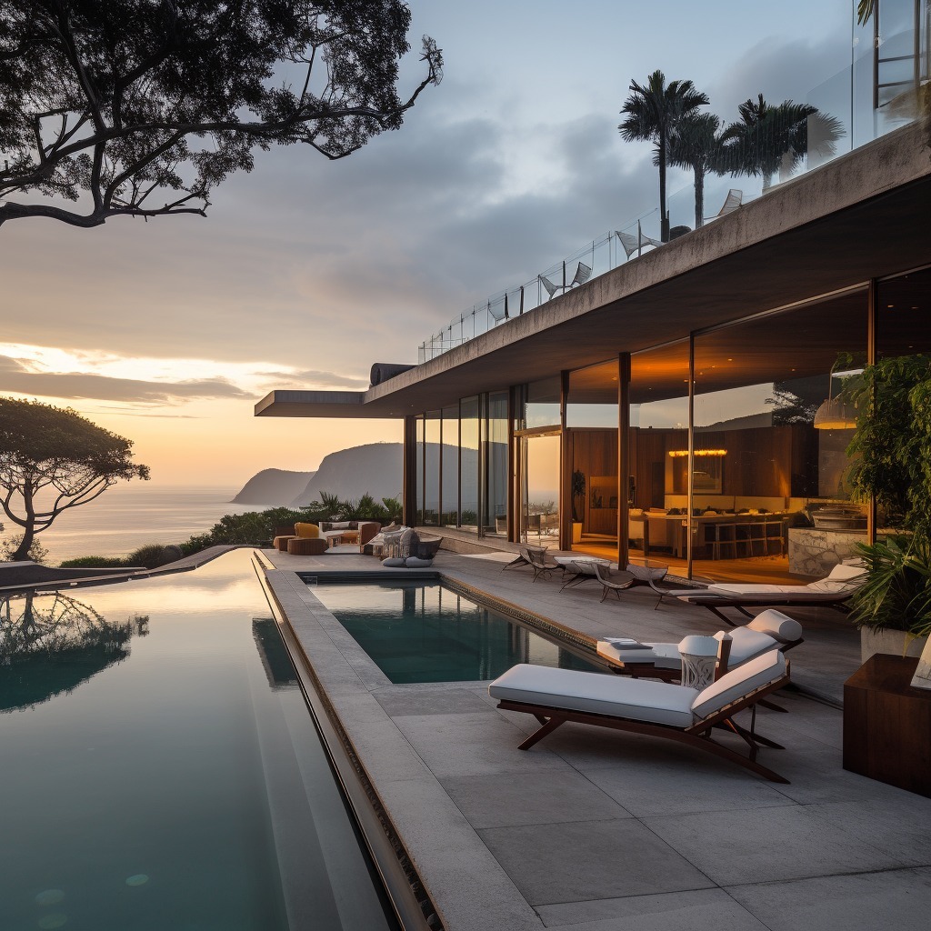 Houseus Facebook ad: Imagina acordar em uma mansão à beira-mar no…