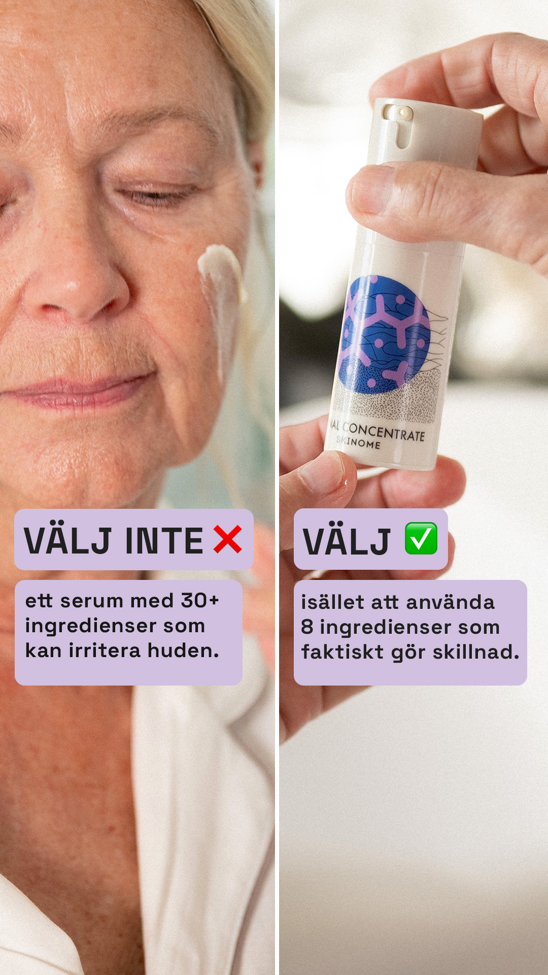 Skinome Facebook ad