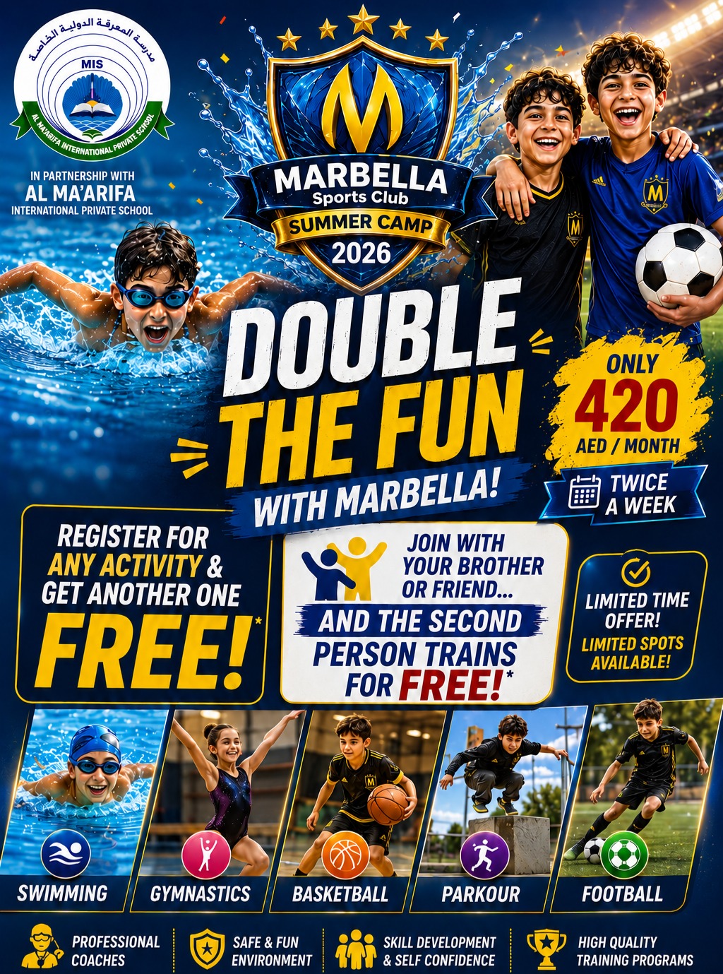 Marbella Sports Facebook ad: MARBELLA GRAND OPENING OFFER!