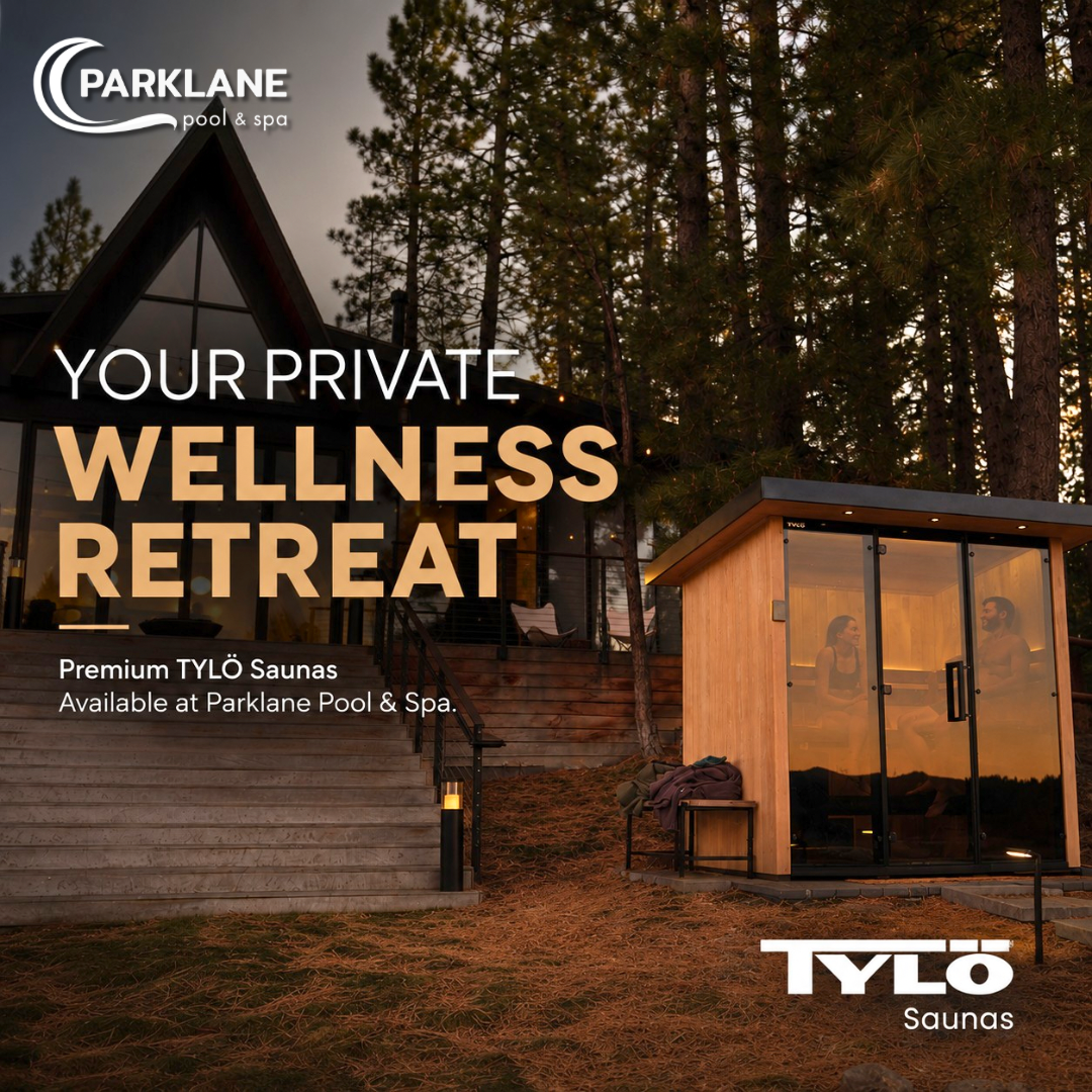 Parklane Pool & Spa Facebook ad: Create a space to relax, recharge, and unwind…