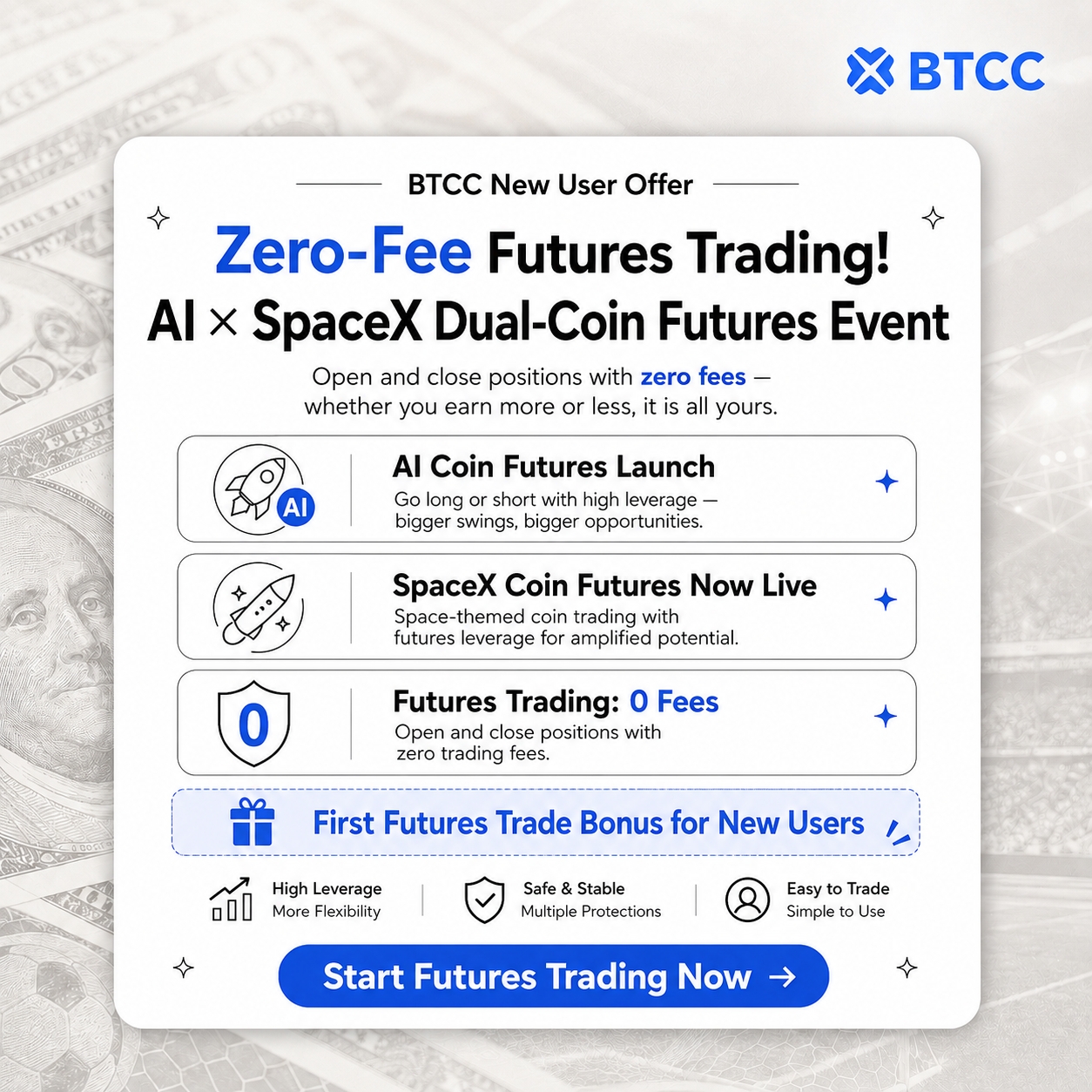 BTCC Exchange Facebook ad: Maximize Your Trading Gains