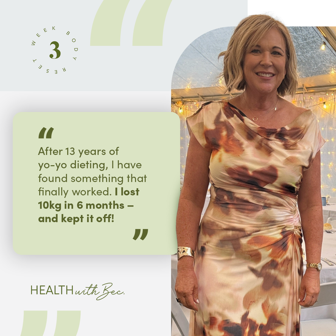 Health With Bec Facebook ad